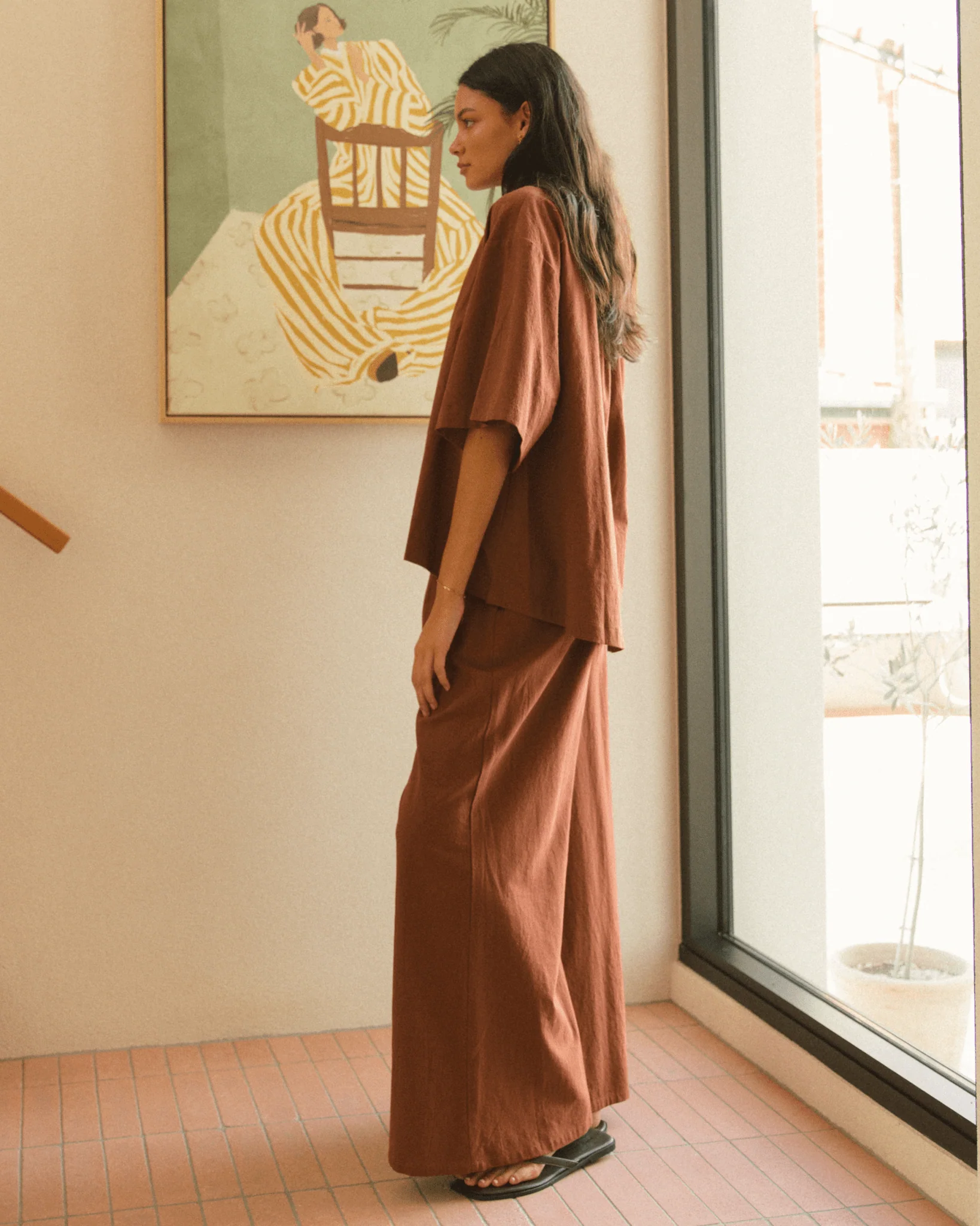 FINAL SALE | Lacey Shirt | Rust - Image 5