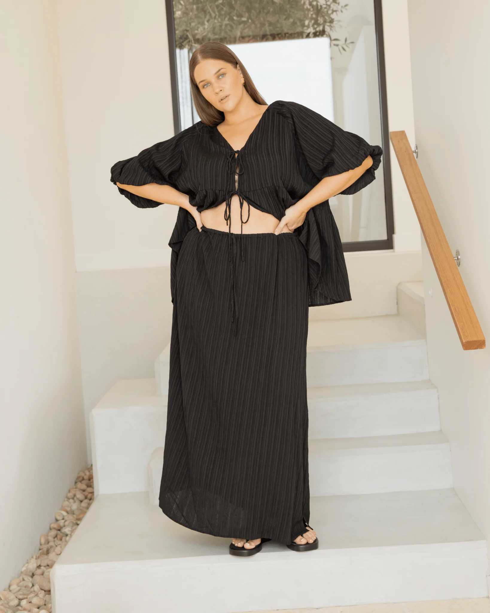Lacey Skirt | Black Crepe - Image 3