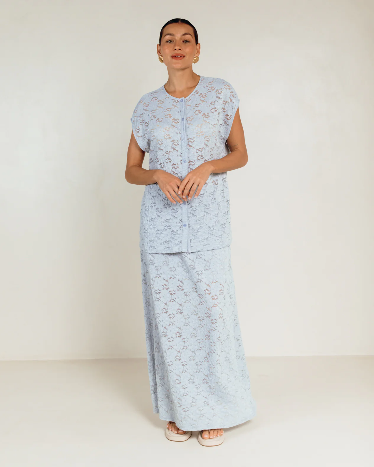 Lacey Skirt | Blue Lace - Image 4