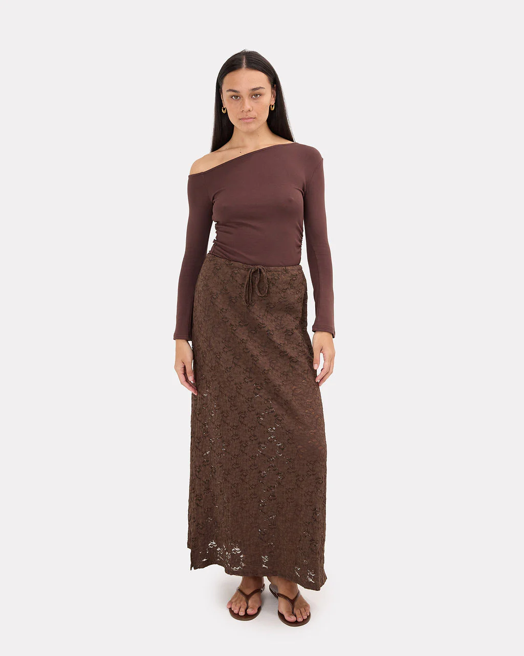 Lacey Skirt | Chocolate Lace - Image 2