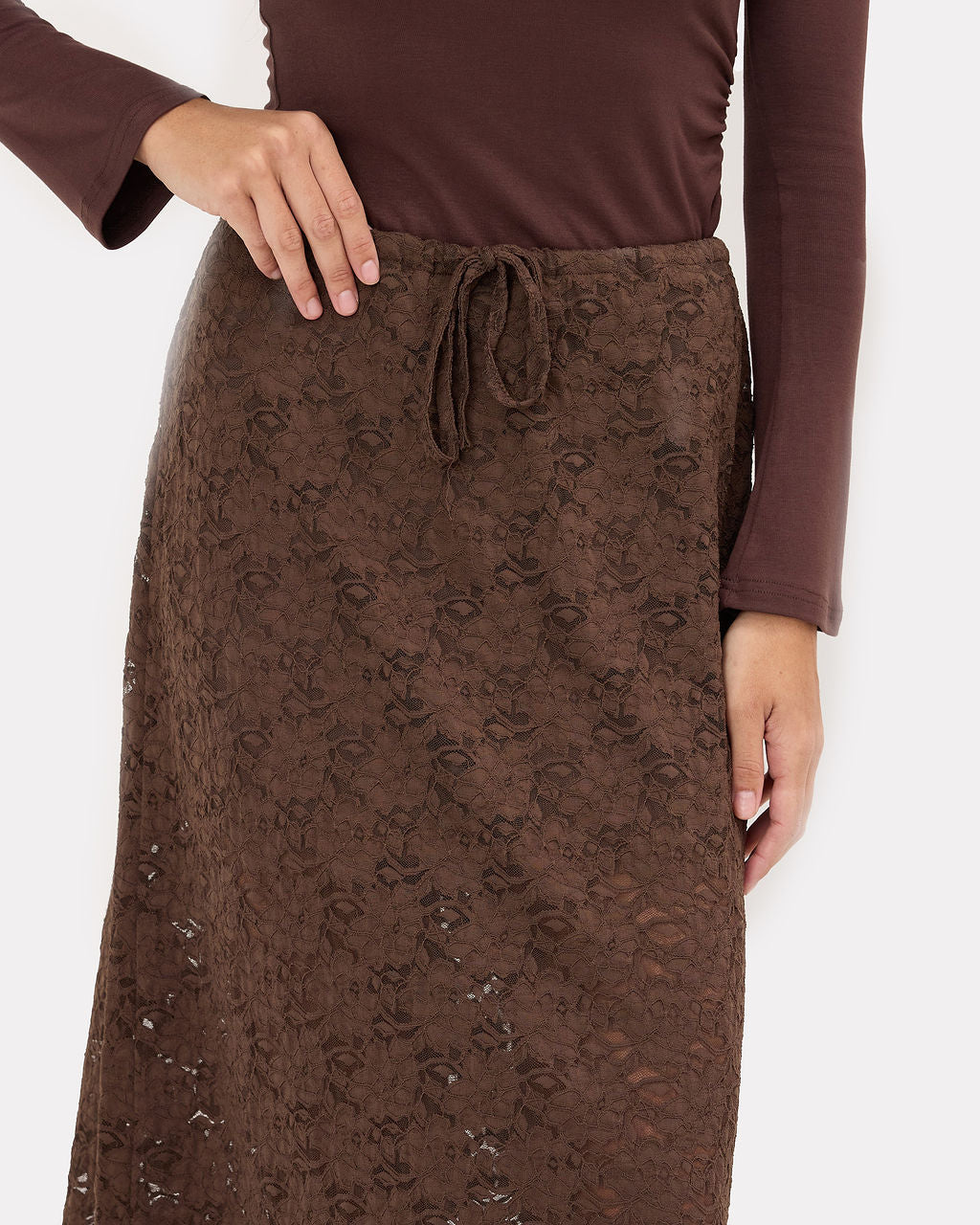 Lacey Skirt | Chocolate Lace - Image 3