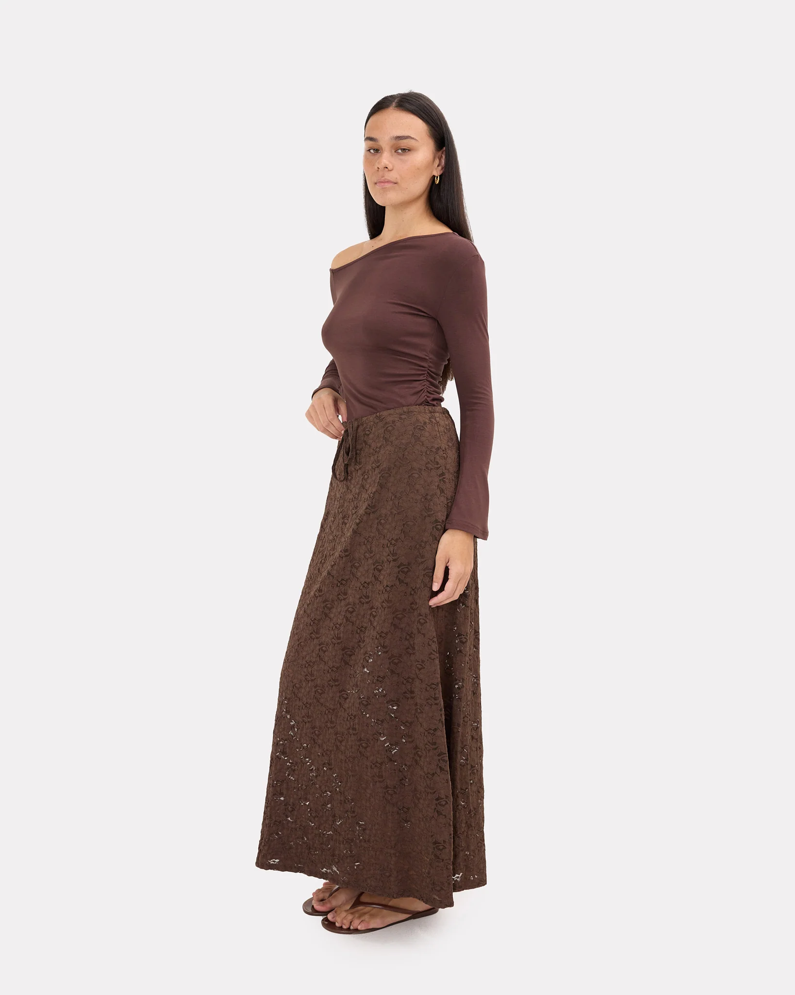 Lacey Skirt | Chocolate Lace - Image 4