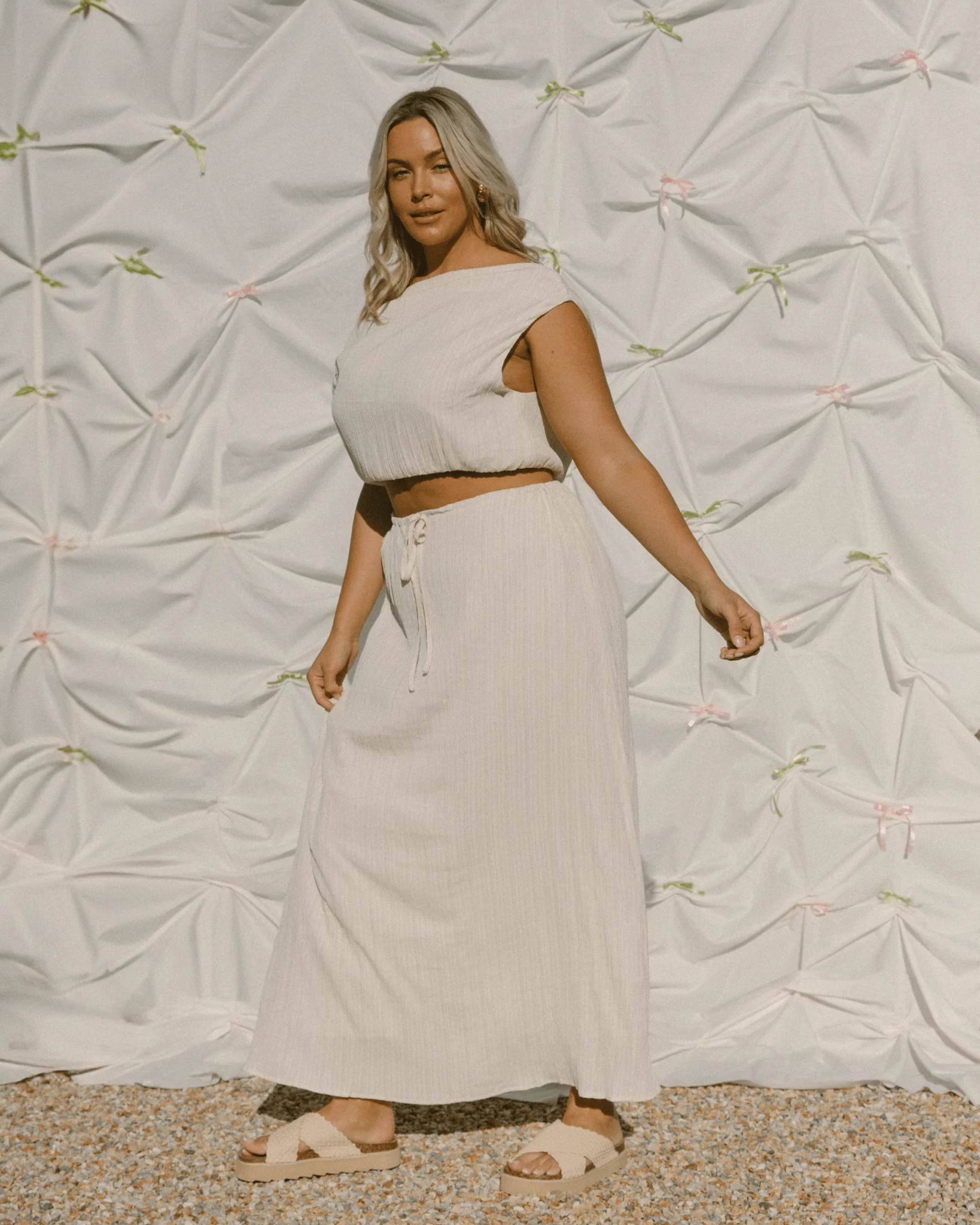 Lacey Skirt | Cream Crepe - Image 4