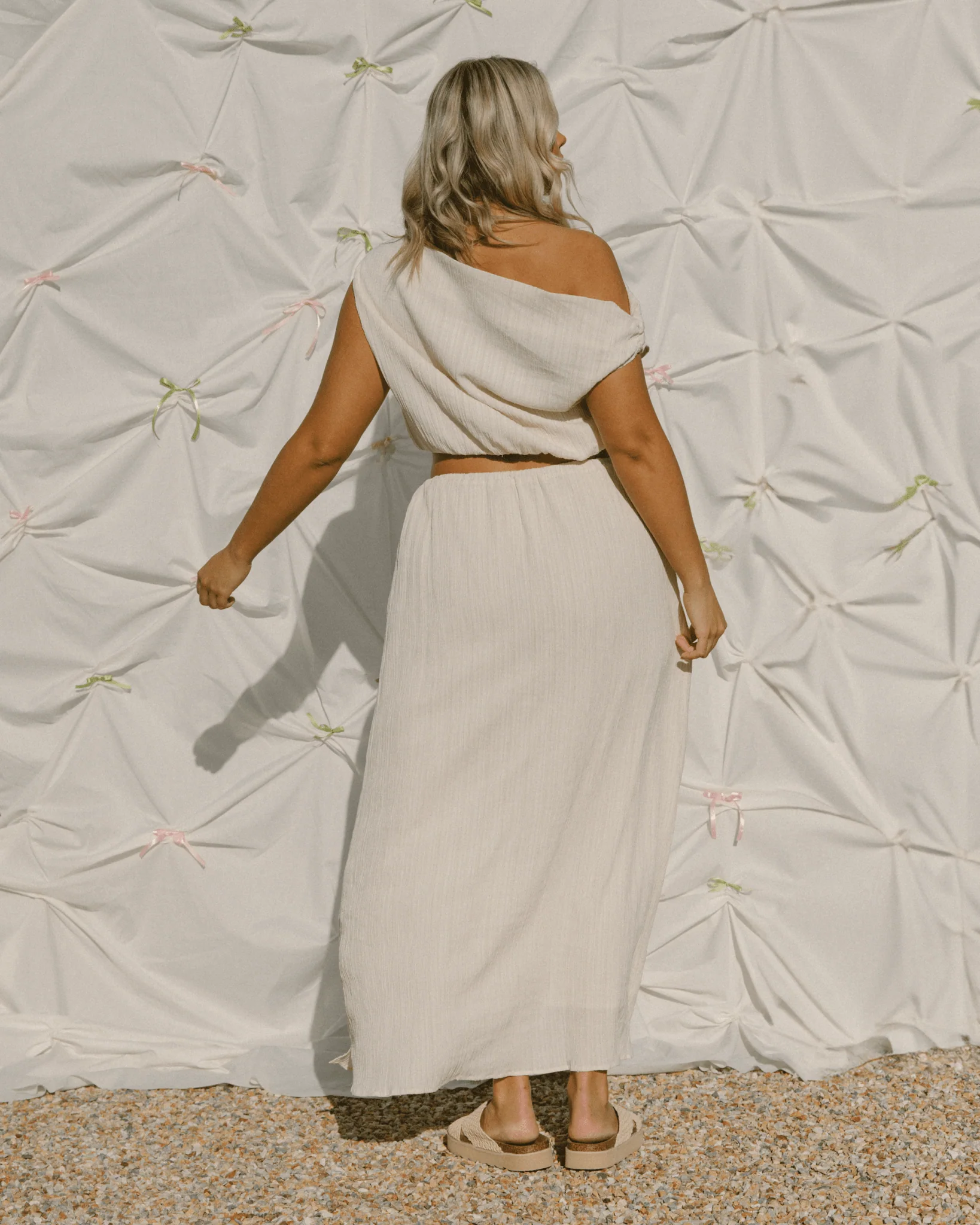 Lacey Skirt | Cream Crepe - Image 5