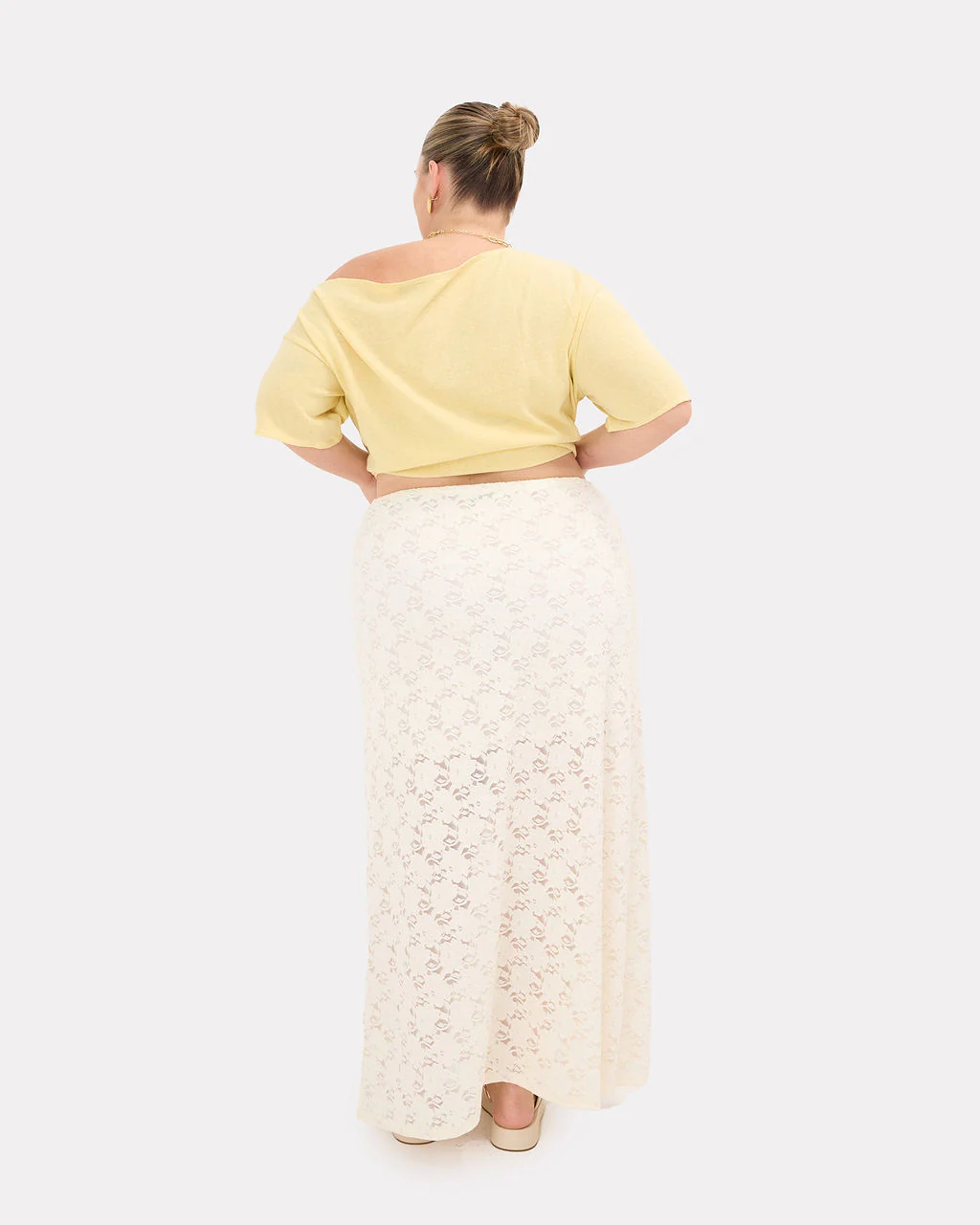 Lacey Skirt | Cream Lace - Image 2