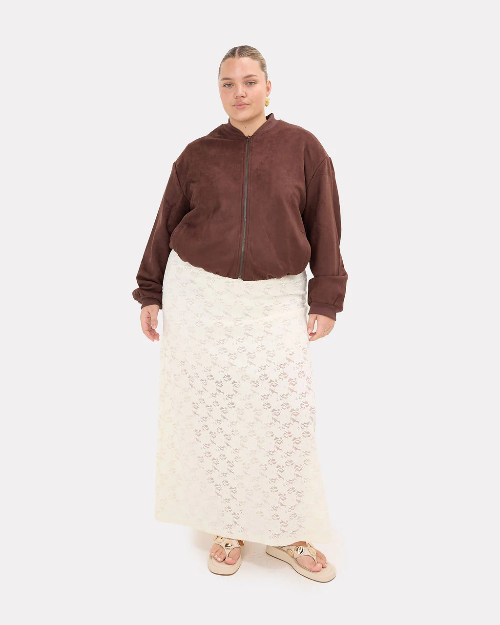 Lacey Skirt | Cream Lace - Image 4