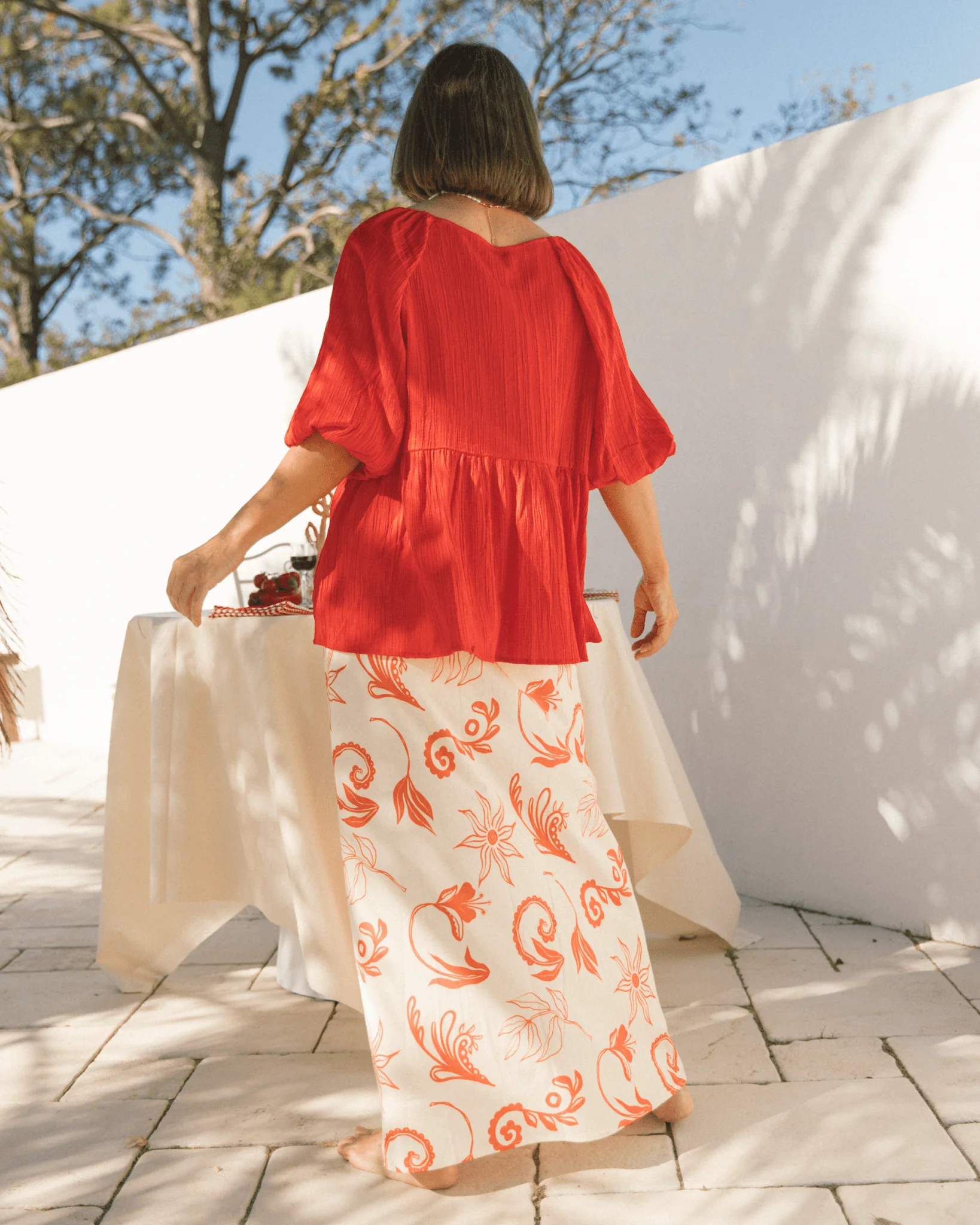 FINAL SALE | Lacey Skirt | Crimson Petals - Image 6