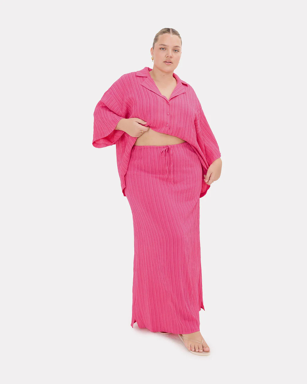 FINAL SALE | Lacey Skirt | Flamingo Crepe