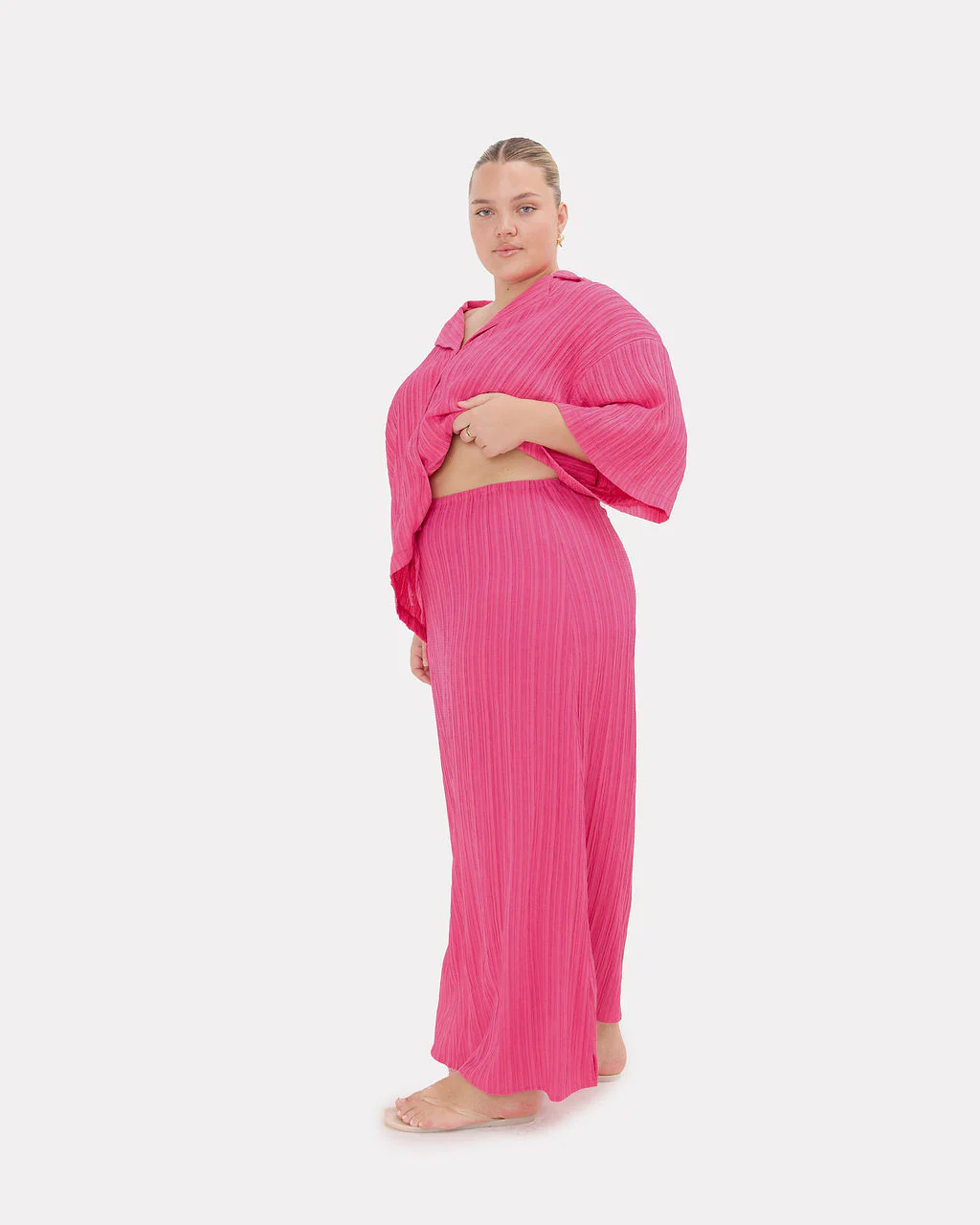 FINAL SALE | Lacey Skirt | Flamingo Crepe - Image 2