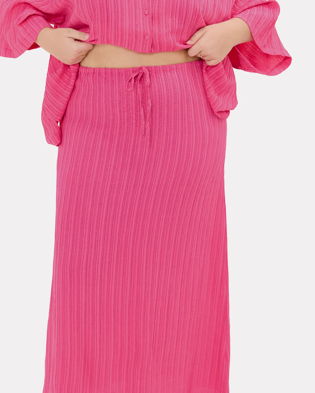 FINAL SALE | Lacey Skirt | Flamingo Crepe - Image 4