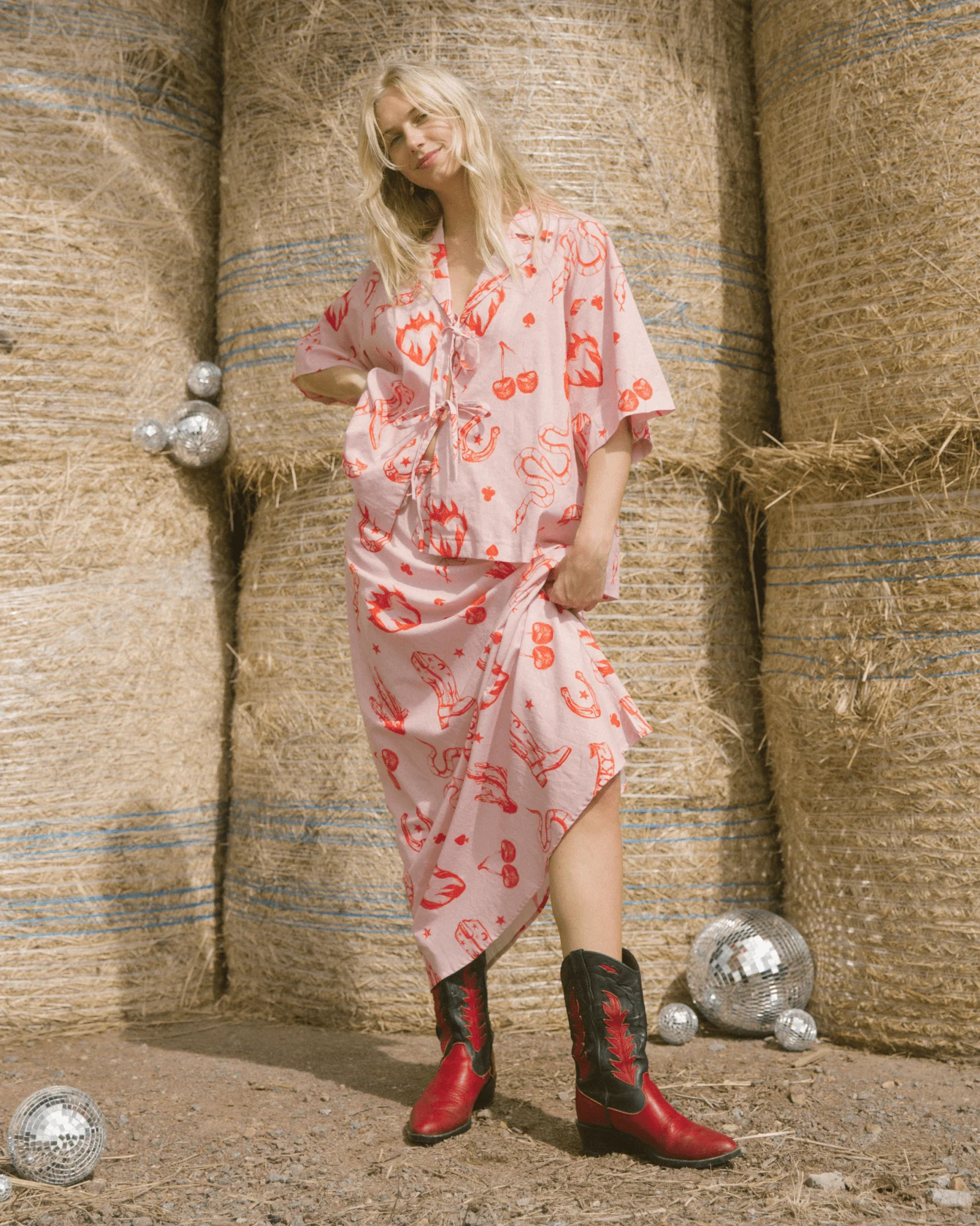 FINAL SALE | Lacey Skirt | Pink Wildhearts - Image 4