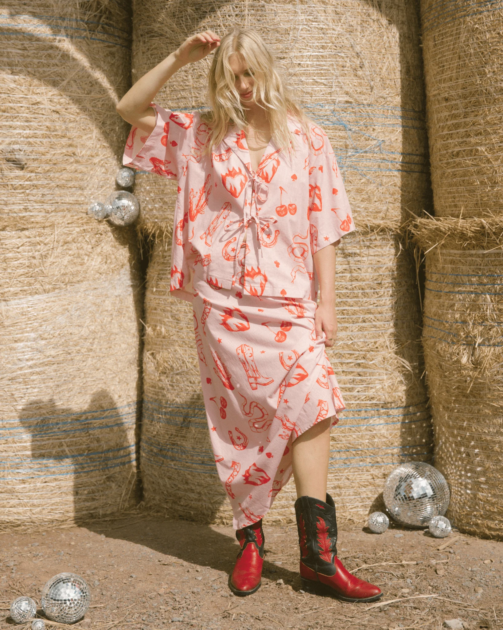 FINAL SALE | Lacey Skirt | Pink Wildhearts - Image 7