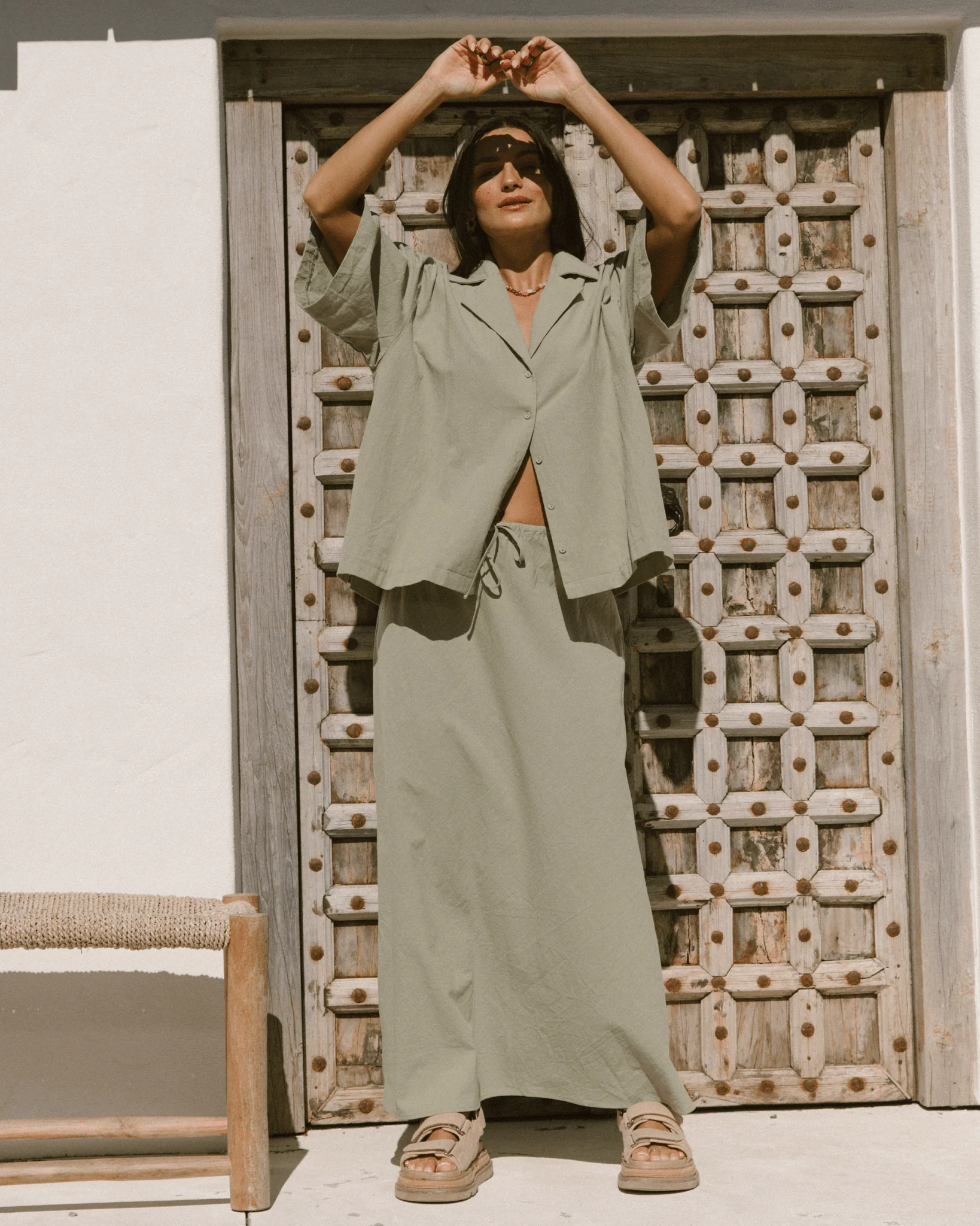 FINAL SALE | Lacey Skirt | Sage Green - Image 2
