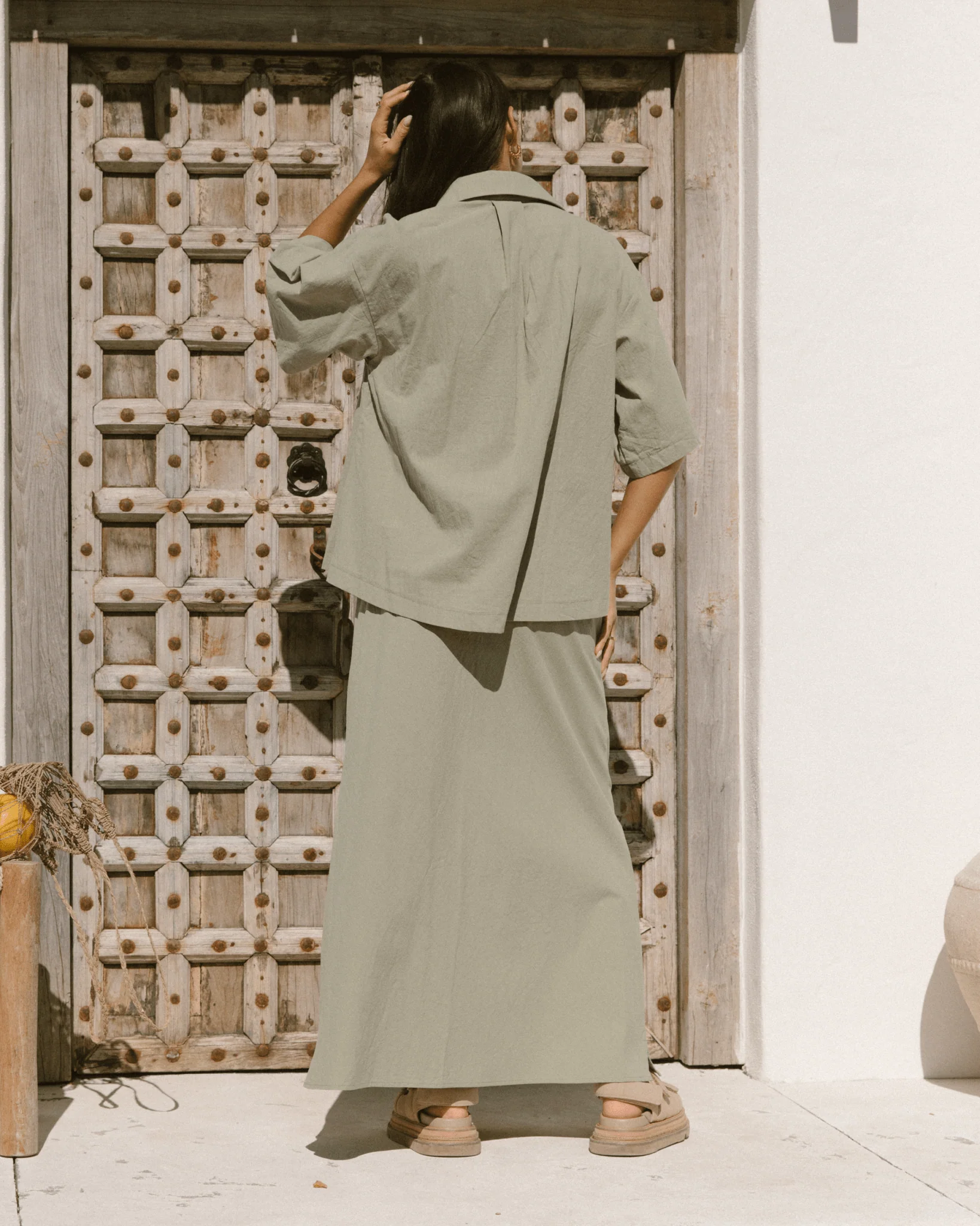 FINAL SALE | Lacey Skirt | Sage Green - Image 7