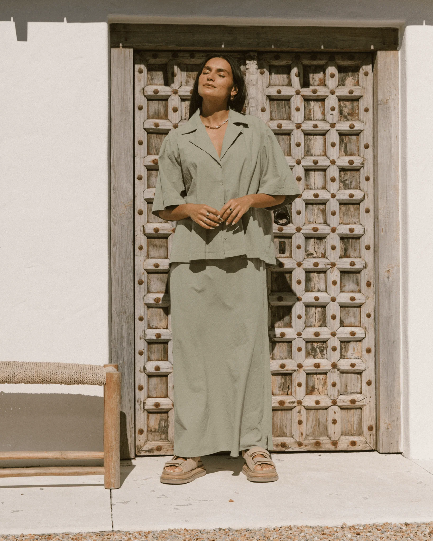 FINAL SALE | Lacey Skirt | Sage Green - Image 8