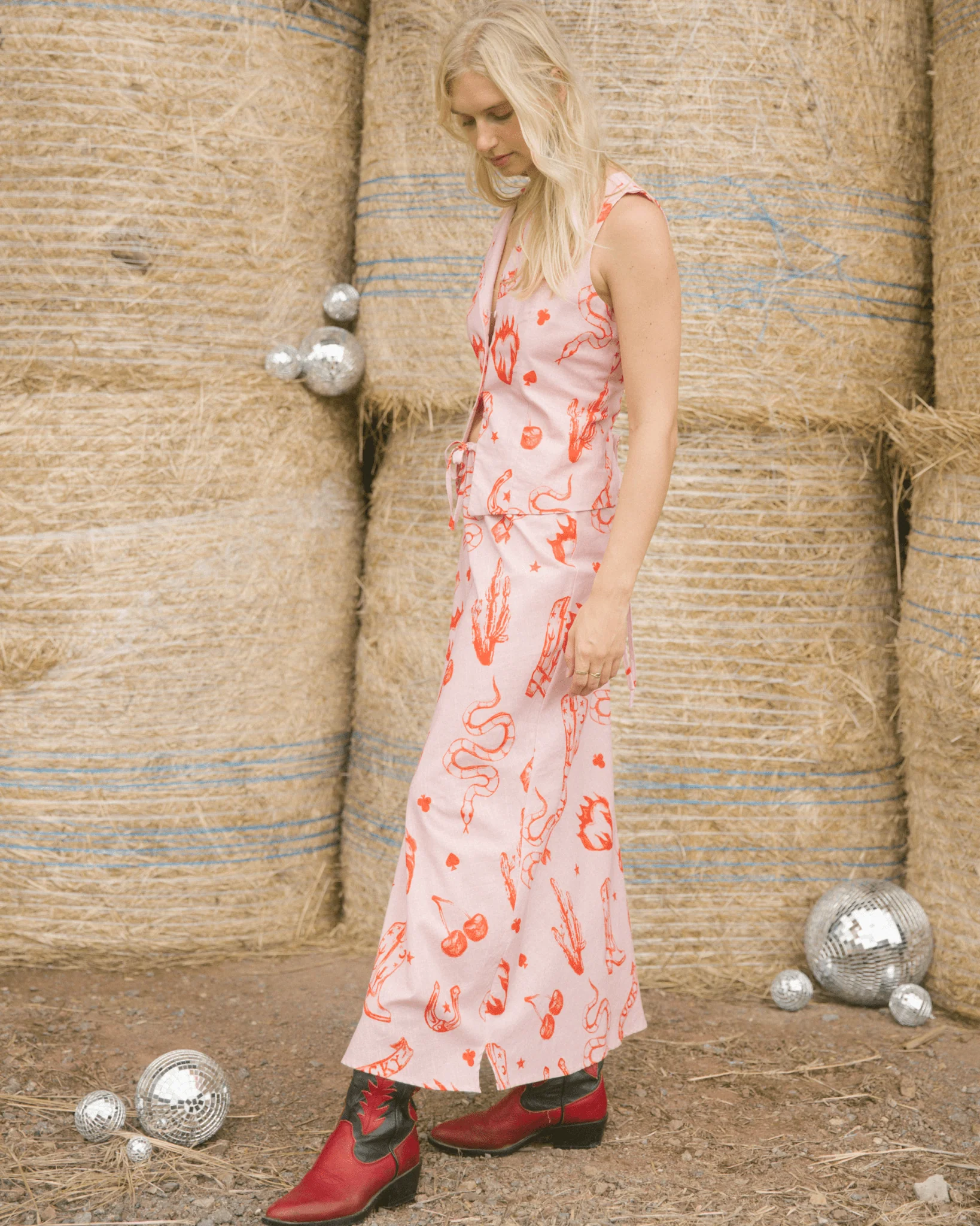 FINAL SALE | Lilly Vest | Pink Wildhearts - Image 4