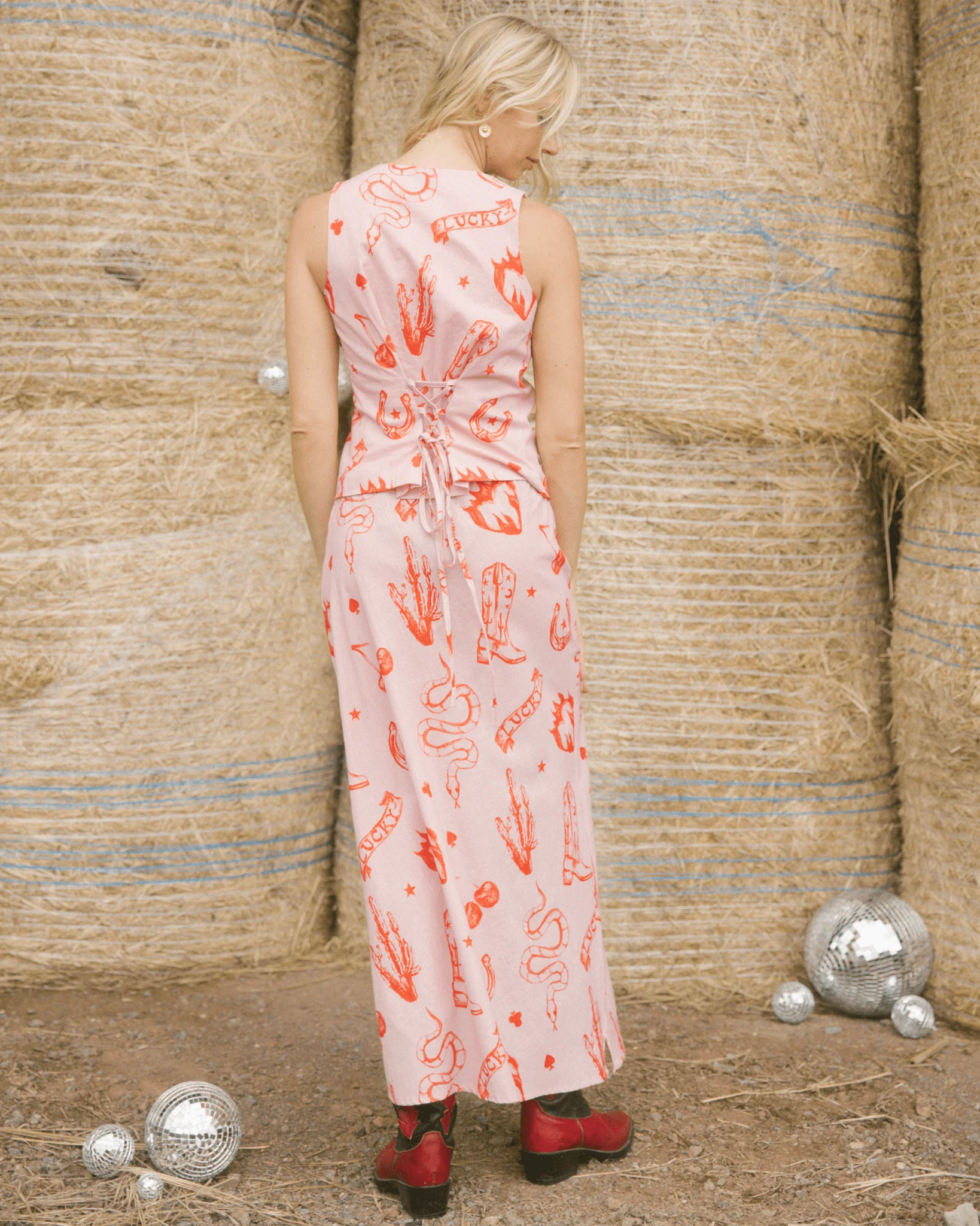 FINAL SALE | Lilly Vest | Pink Wildhearts - Image 5