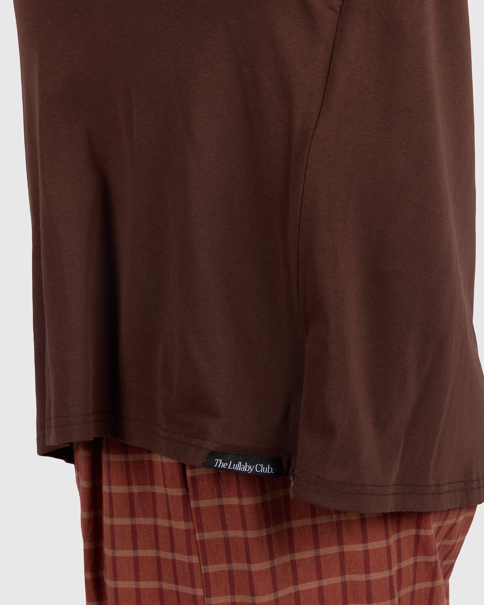 Long Sleeve Essentials Tee | Brown - Image 7
