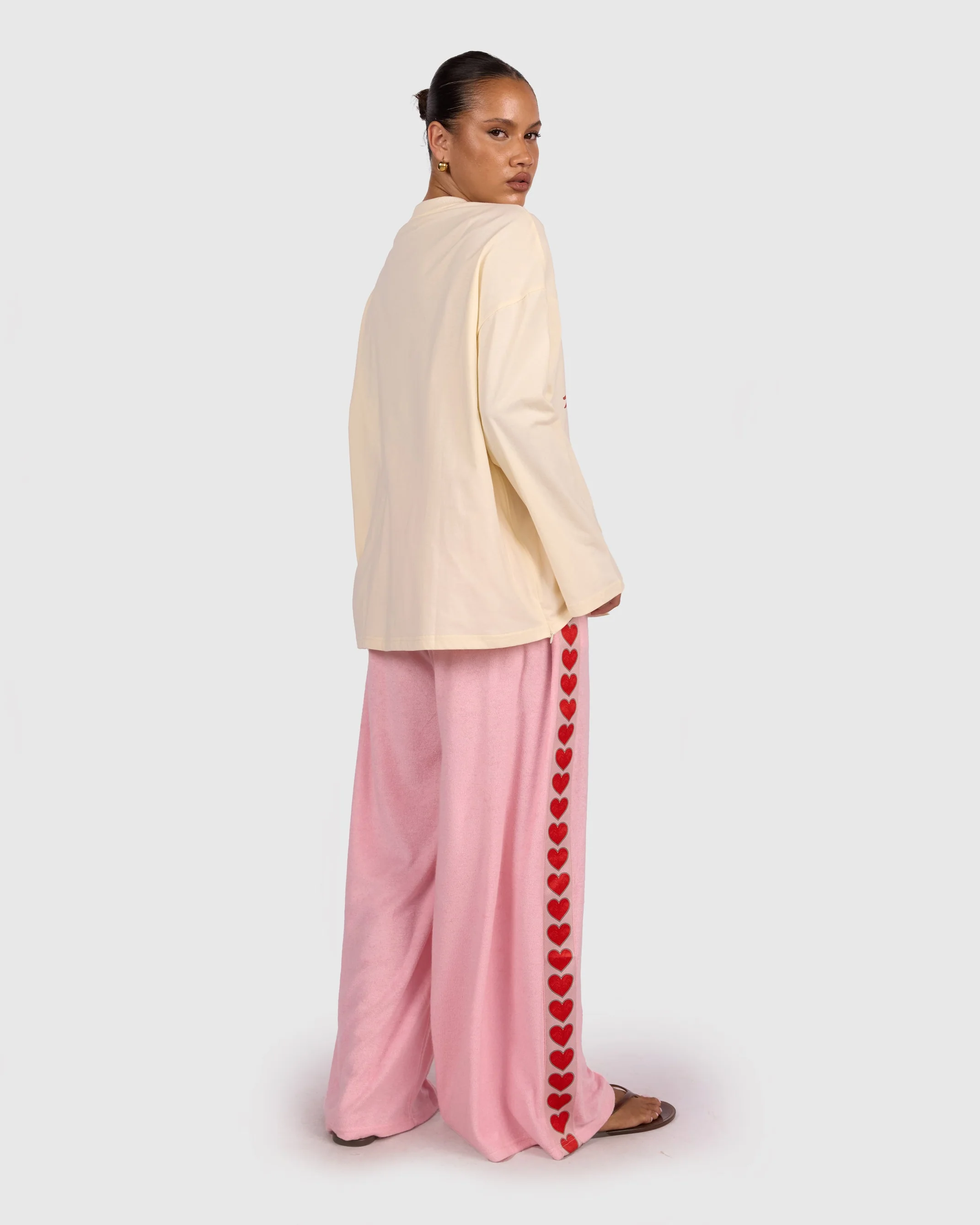 Long Sleeve Essentials Tee | Cherry Hearts - Image 5