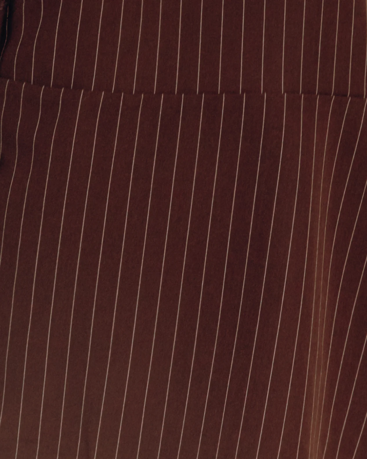 Lulu Wrap Top | Chocolate Pinstripe - Image 5