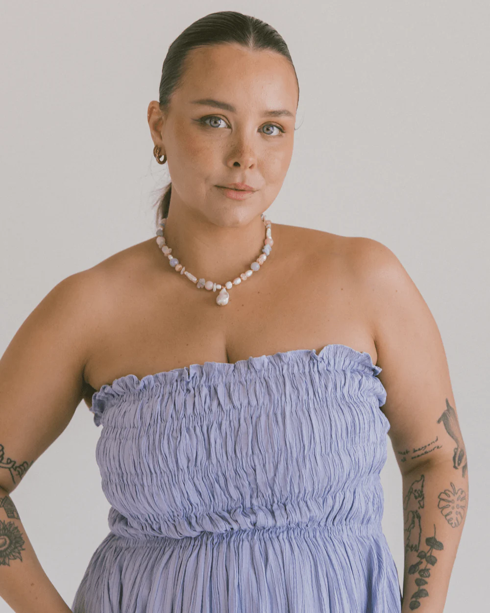 FINAL SALE | Mabel Maxi Dress | Purple Crepe - Image 3