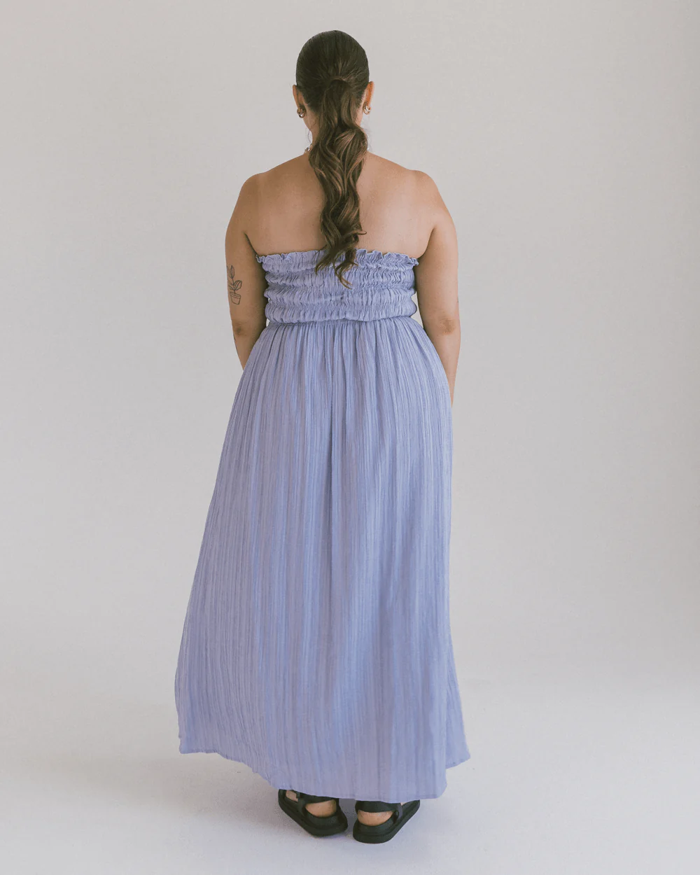 FINAL SALE | Mabel Maxi Dress | Purple Crepe - Image 6