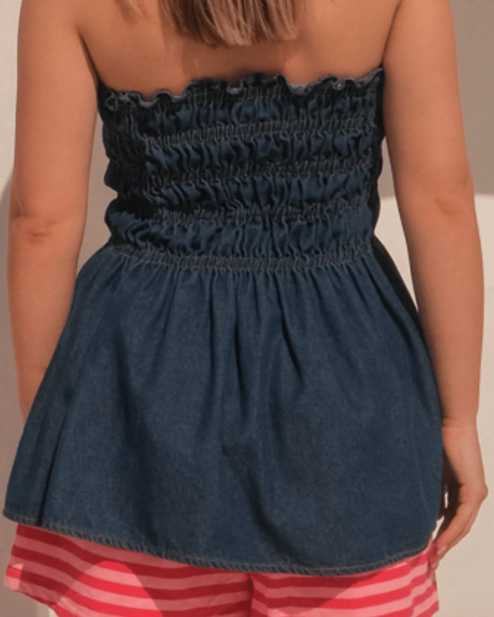 FINAL SALE | Mabel Top | Dark Denim - Image 6
