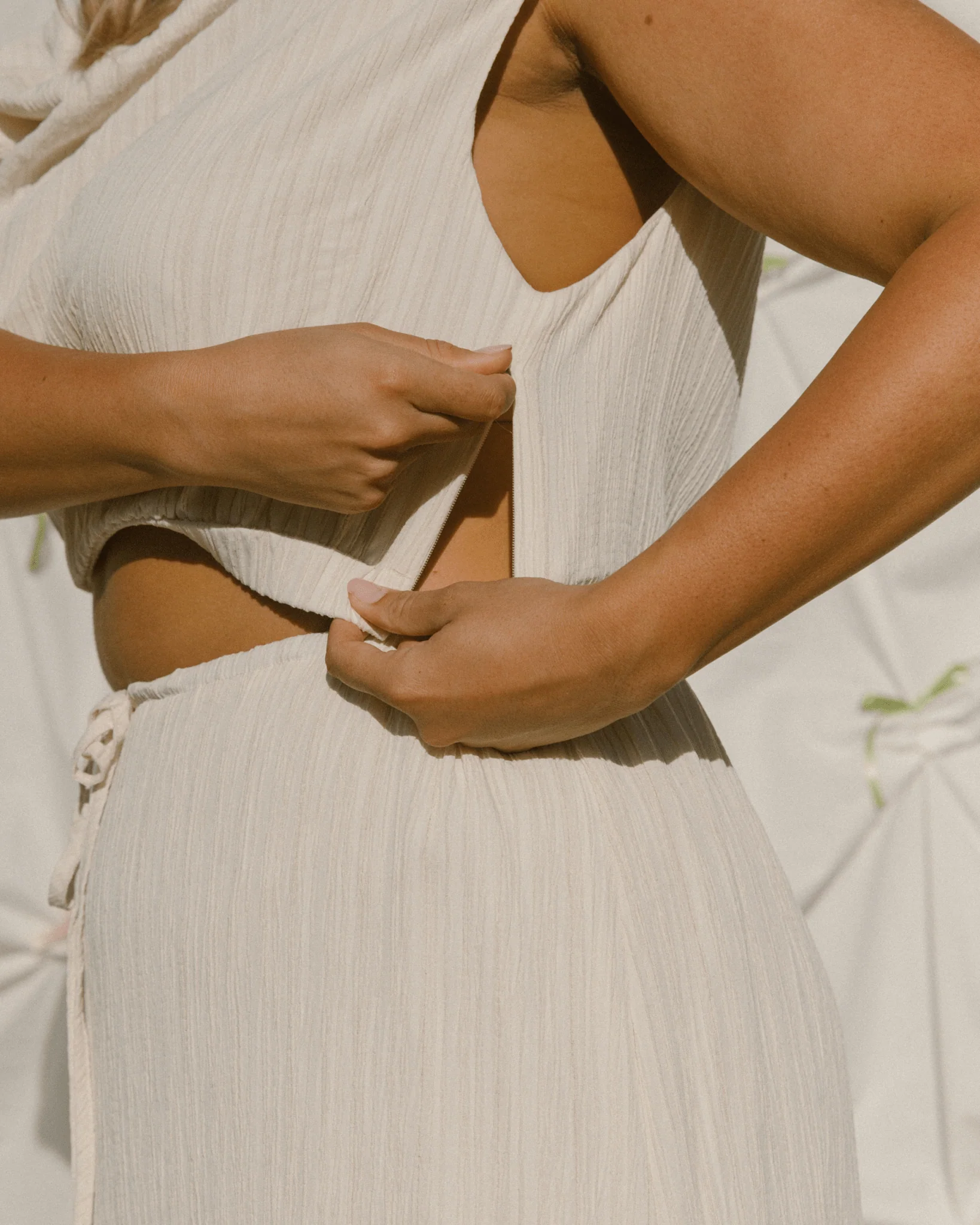 Macey Top | Cream Crepe - Image 2