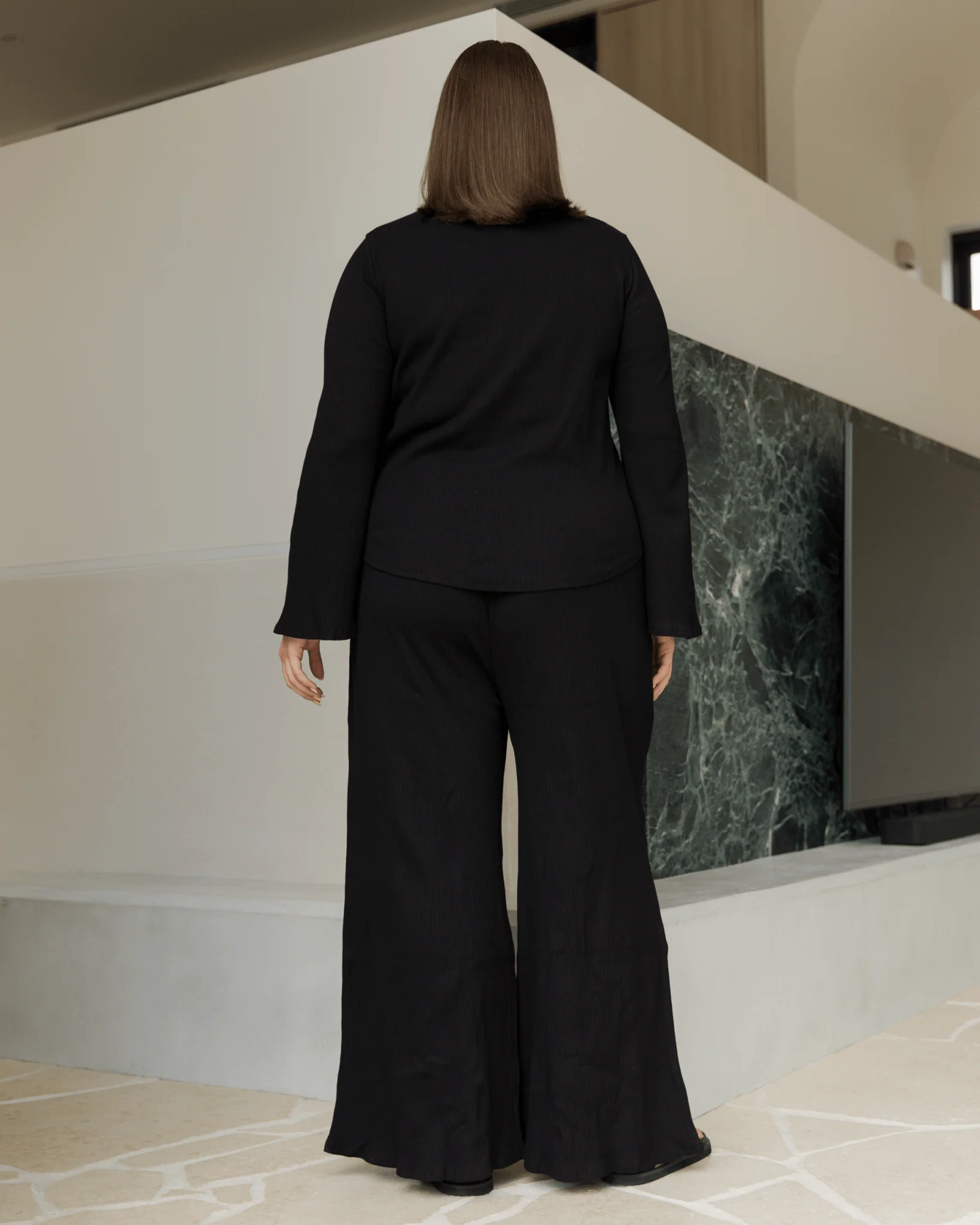 FINAL SALE | Marisa Ribbed Pants | Black - Image 6