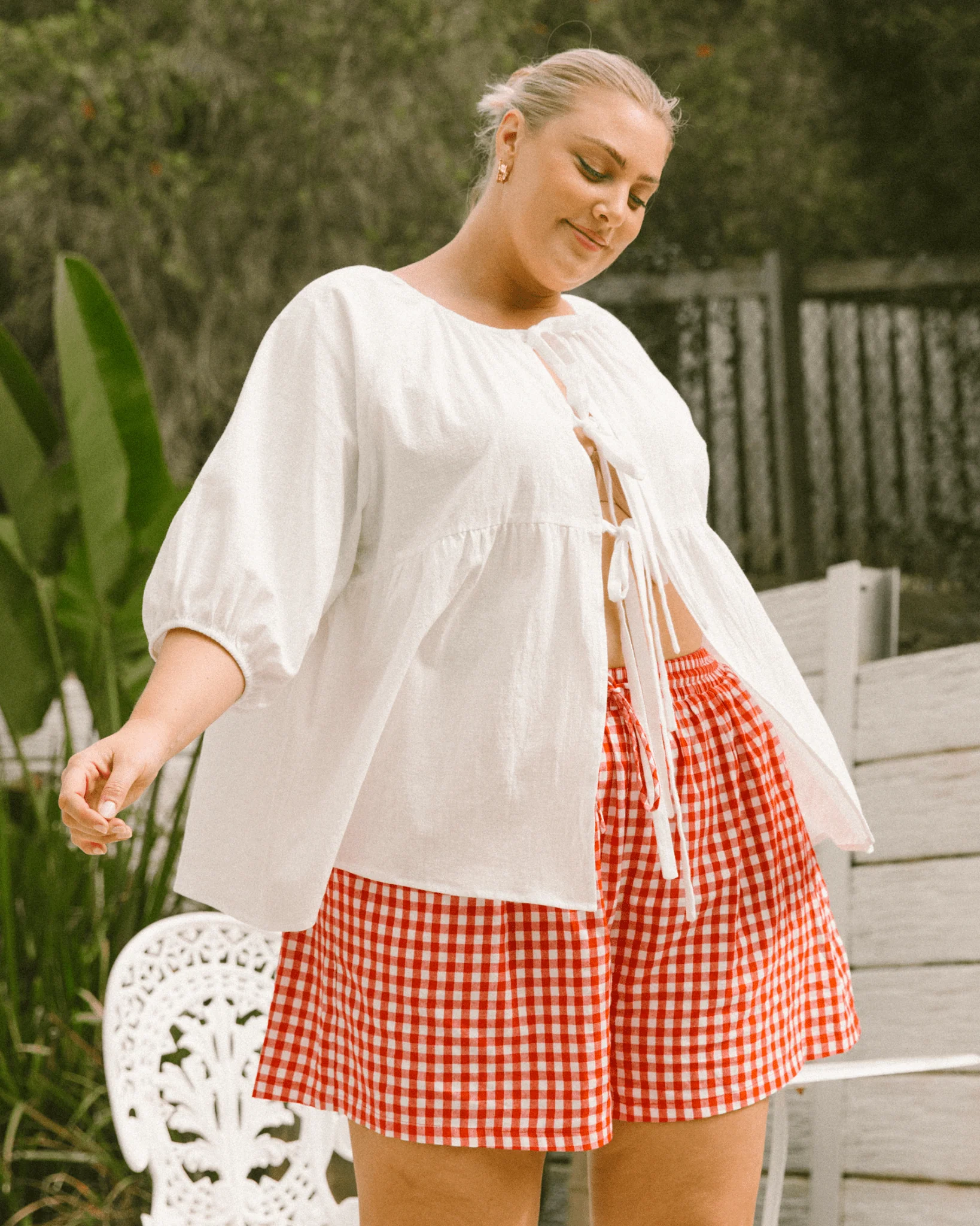 FINAL SALE | Matilda Shorts | Red Gingham - Image 12