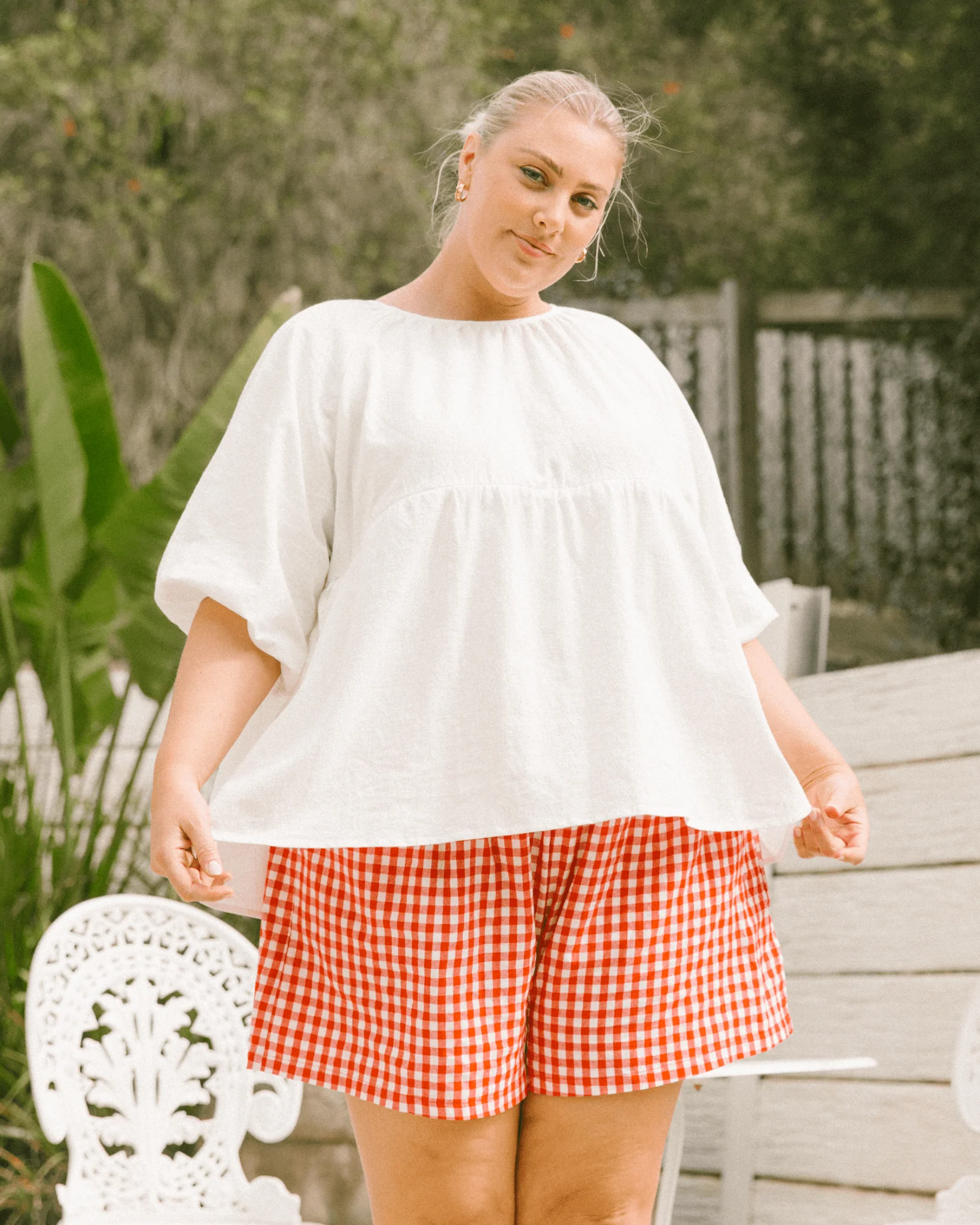 FINAL SALE | Matilda Shorts | Red Gingham - Image 13