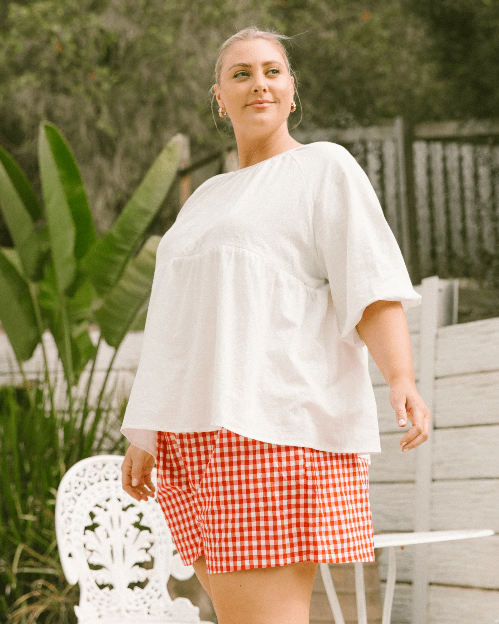 FINAL SALE | Matilda Shorts | Red Gingham - Image 14
