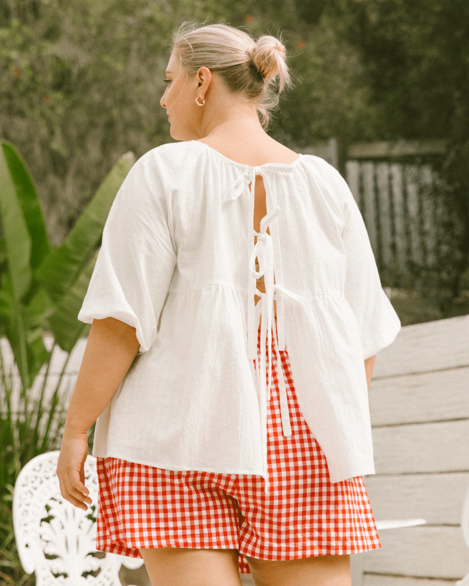 FINAL SALE | Matilda Shorts | Red Gingham - Image 15