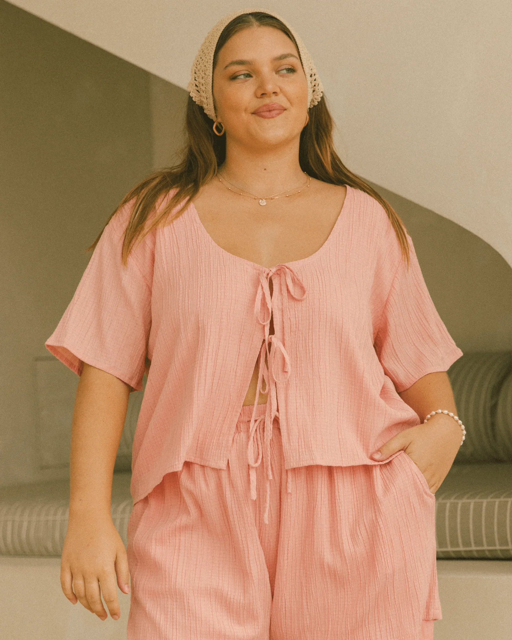Matilda Shorts | Pink Crepe - Image 10