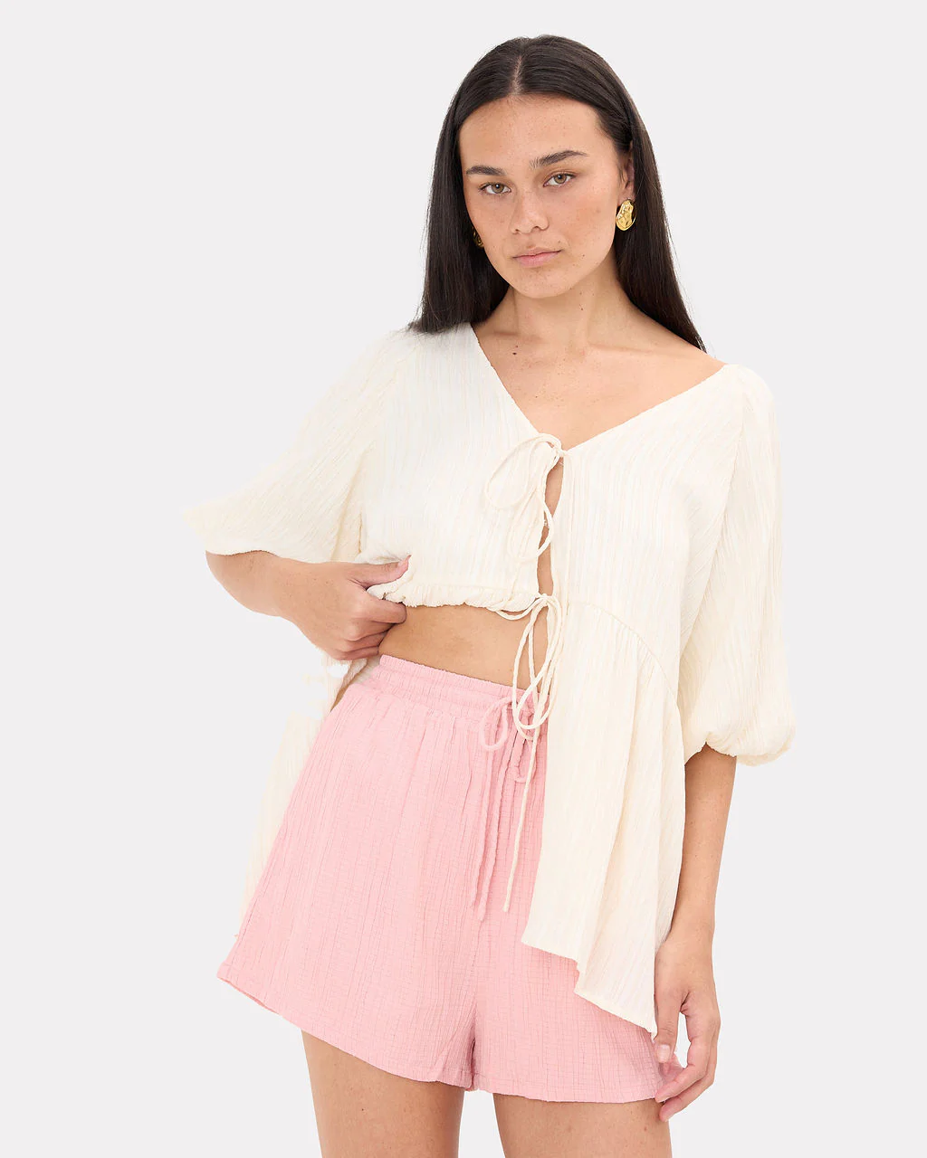 Matilda Shorts | Pink Crepe - Image 4