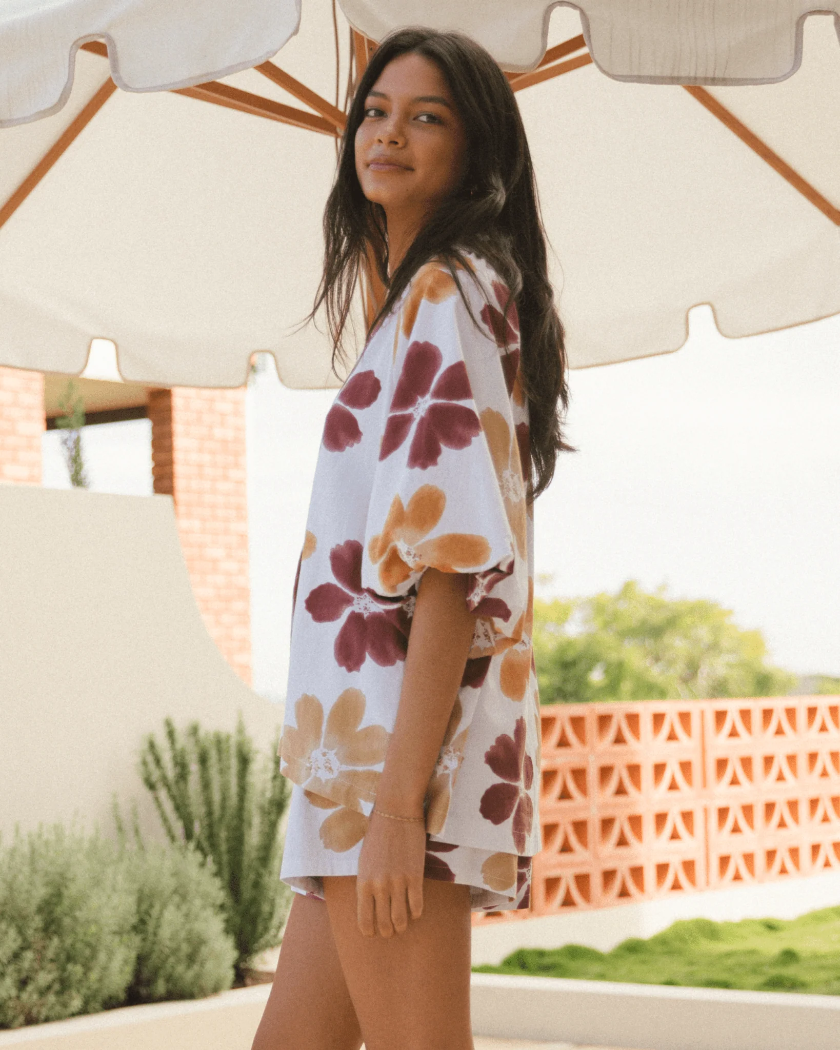 FINAL SALE | Matilda Shirt | Merlot Bloom - Image 5