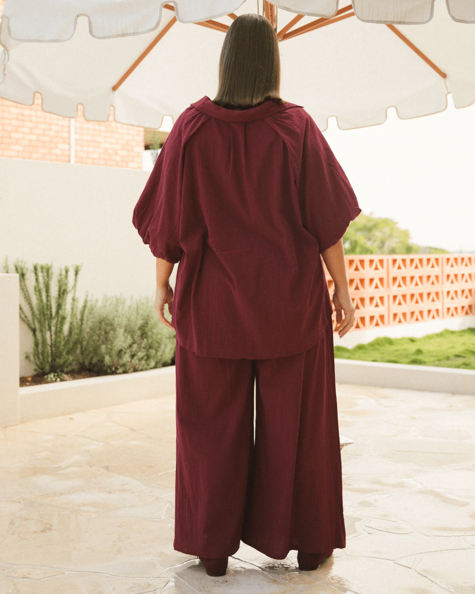 FINAL SALE | Matilda Shirt | Wine - Image 5