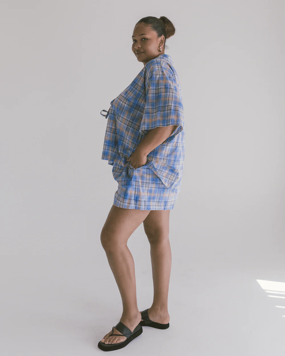FINAL SALE | Matilda Shorts | Blue Ridge Gingham - Image 5