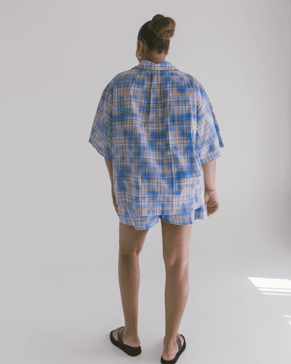FINAL SALE | Matilda Shorts | Blue Ridge Gingham - Image 6