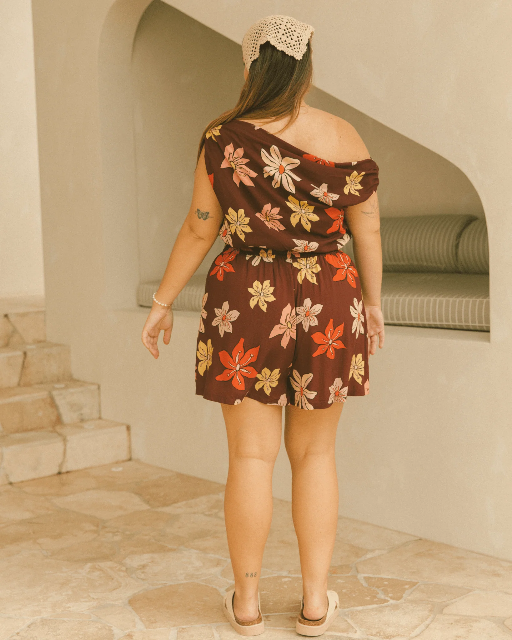 FINAL SALE | Matilda Shorts | Chocolate Flowers - Image 6