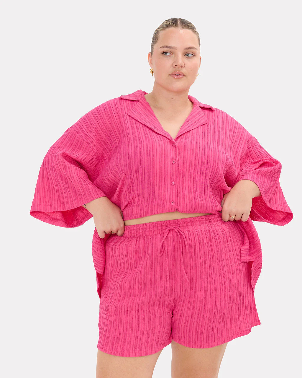 FINAL SALE | Matilda Shorts | Flamingo Crepe