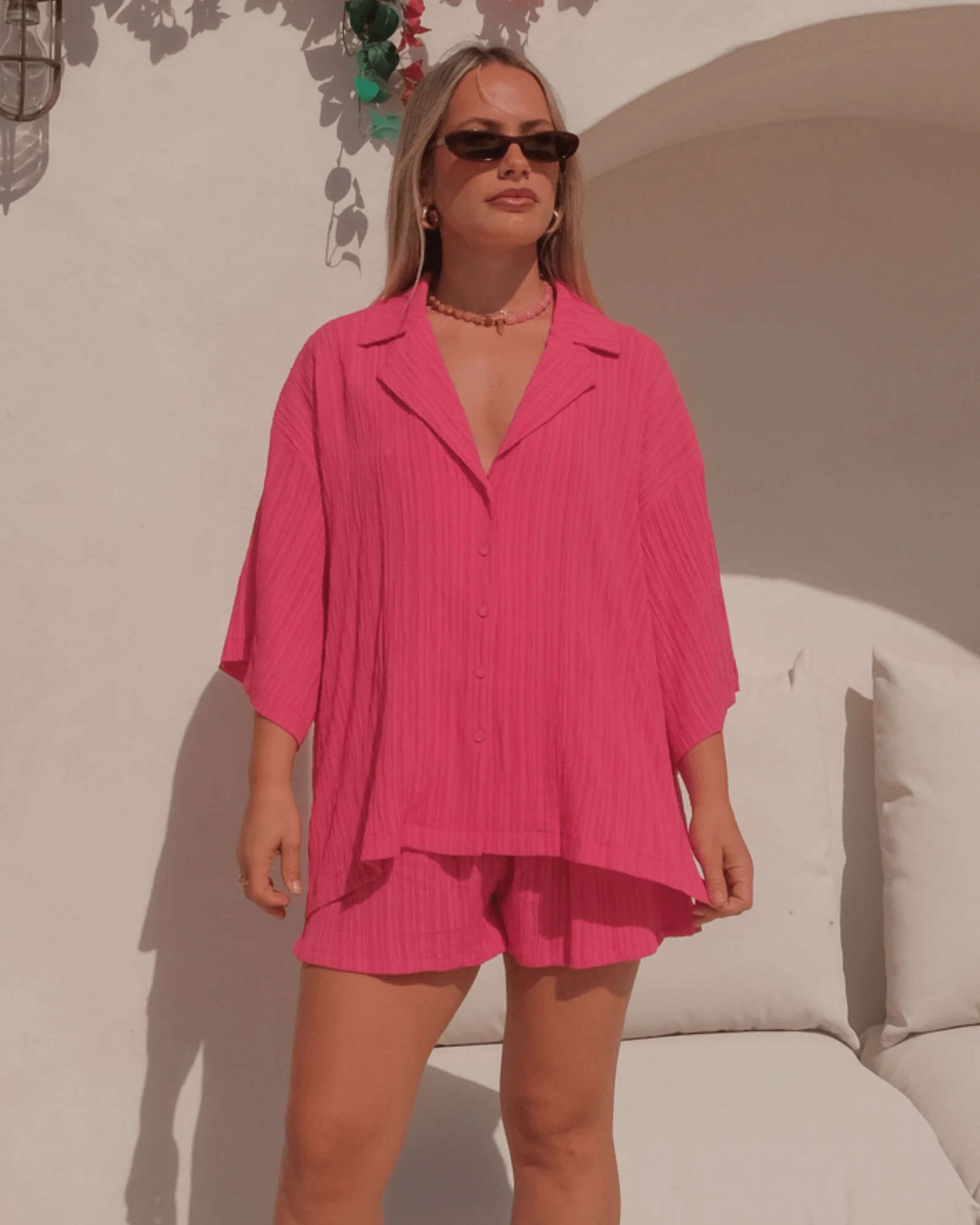 FINAL SALE | Matilda Shorts | Flamingo Crepe - Image 6