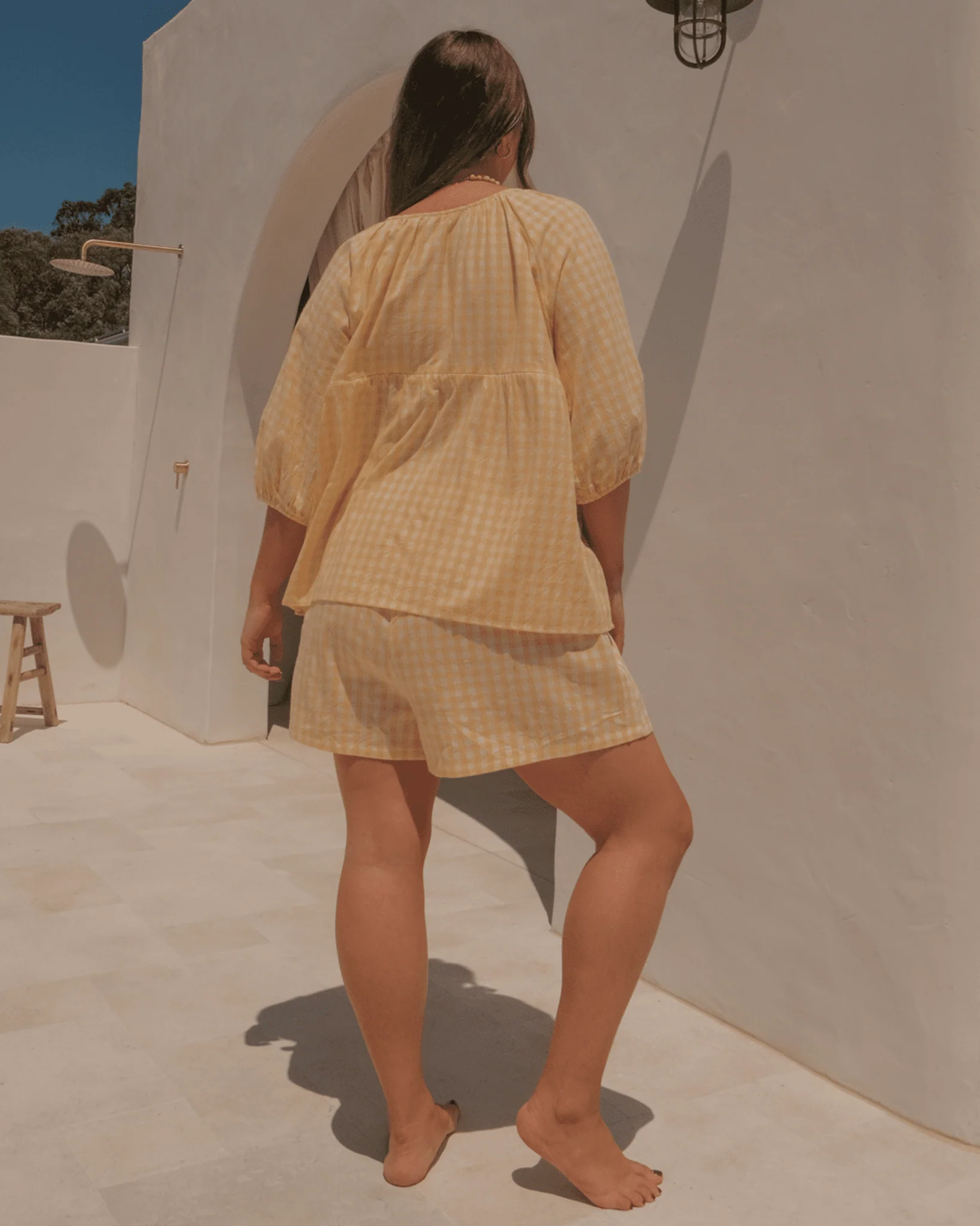 FINAL SALE | Matilda Shorts | Lemon Gingham - Image 5