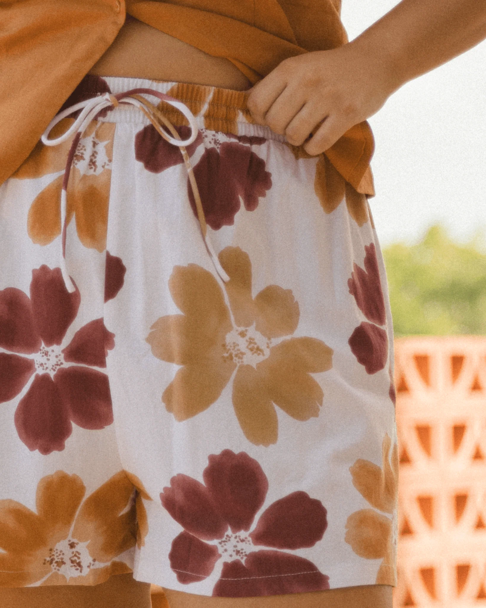 FINAL SALE | Matilda Shorts | Merlot Bloom - Image 10