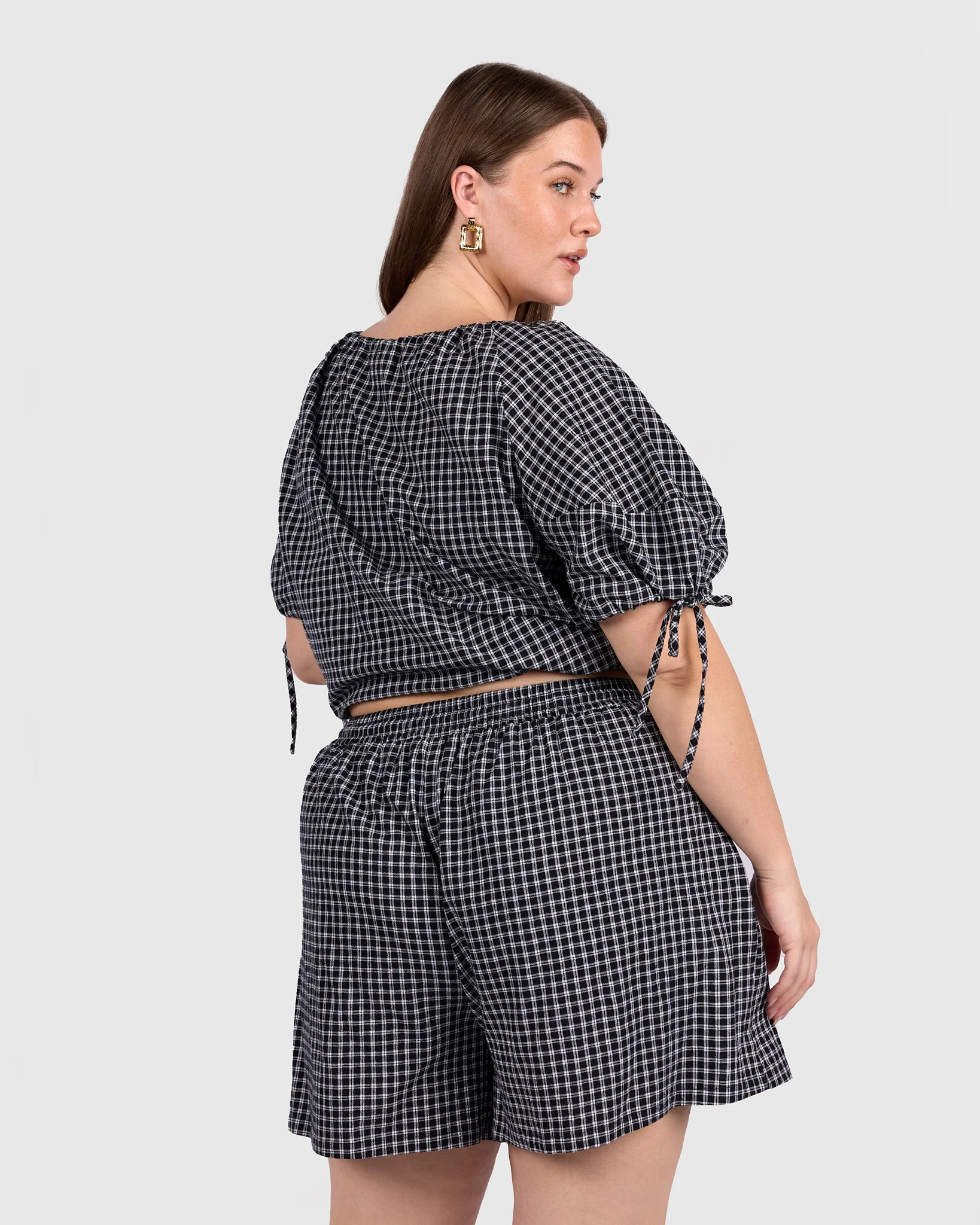 Matilda Shorts | Midnight Gingham - Image 10