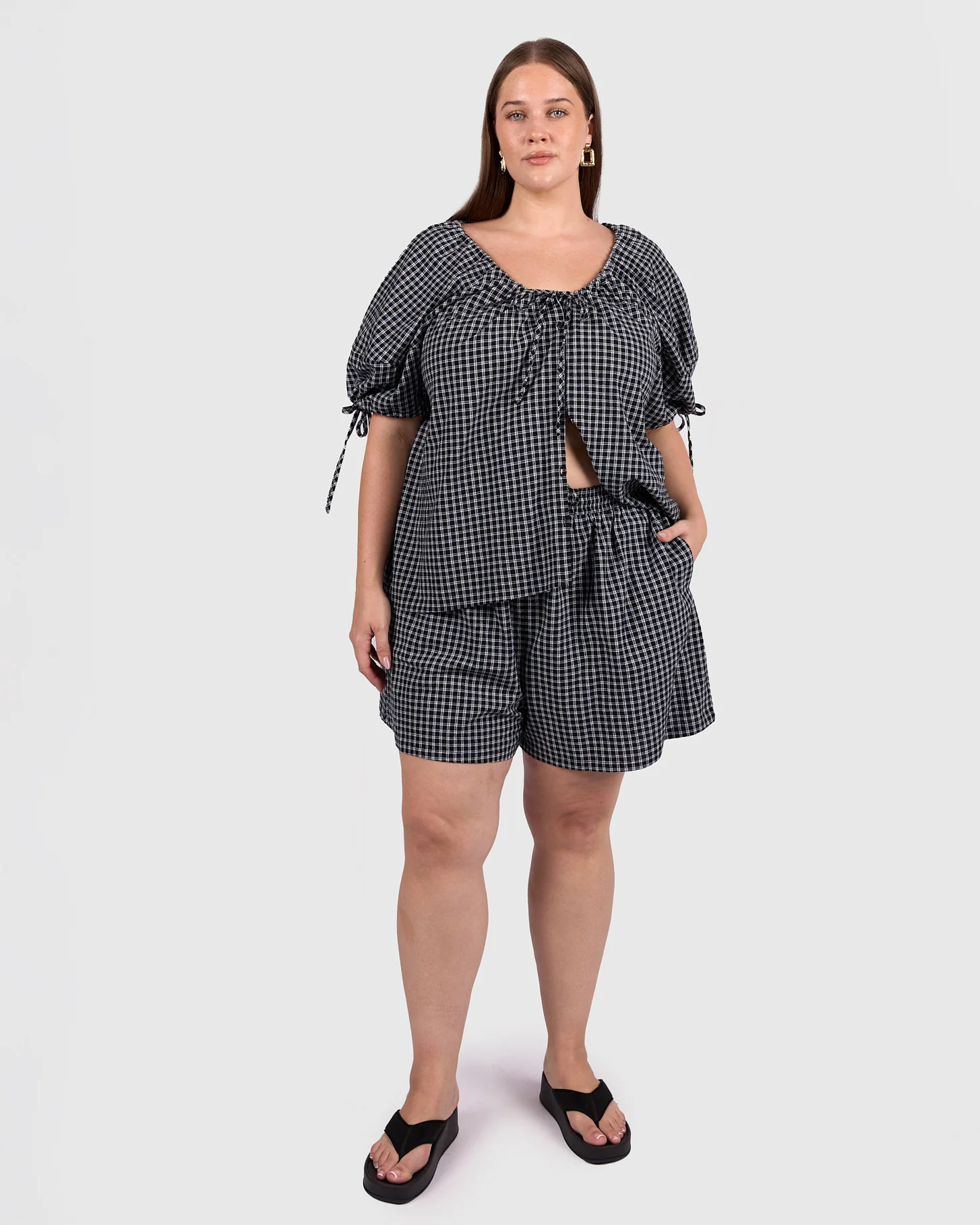 Matilda Shorts | Midnight Gingham - Image 4