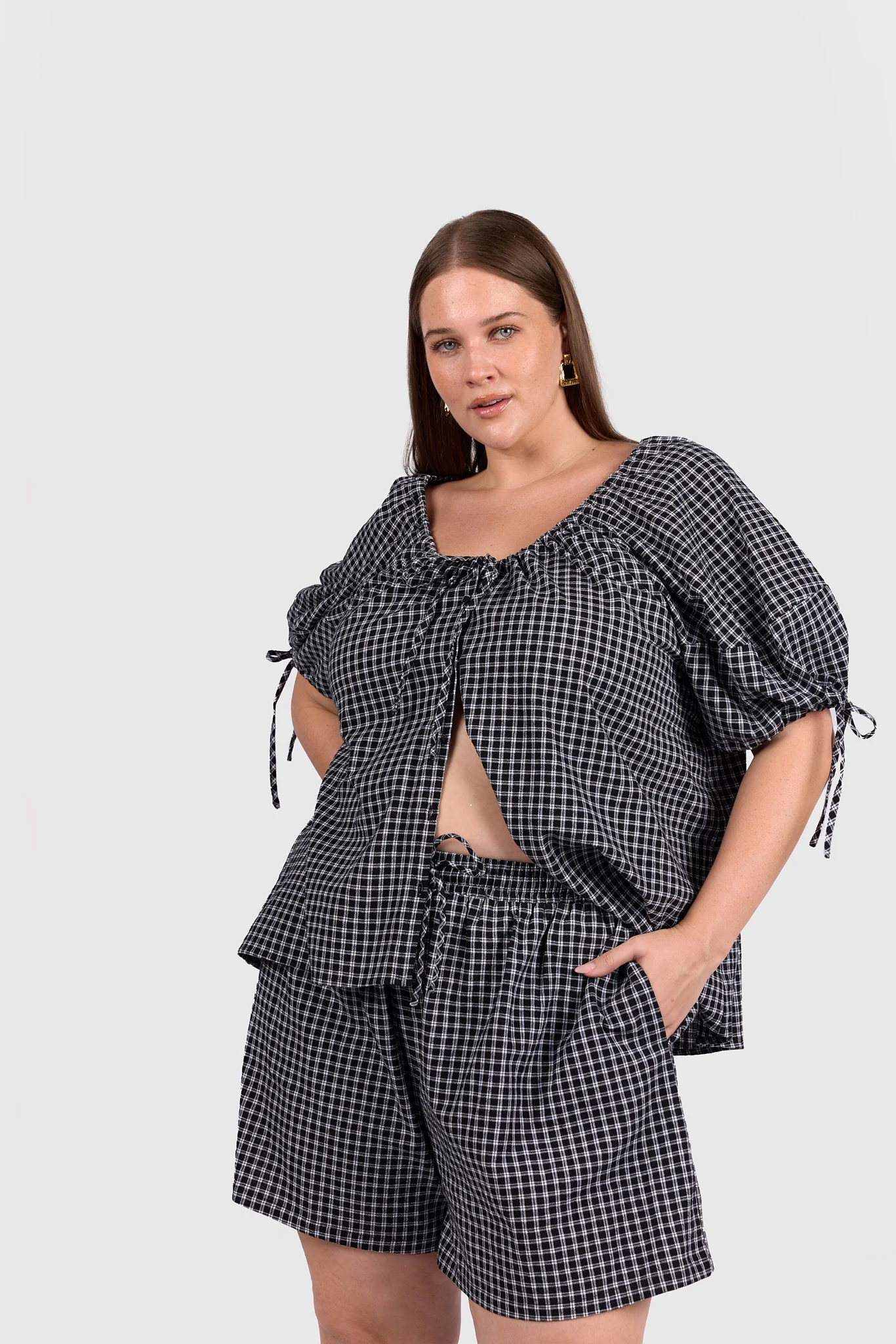Matilda Shorts | Midnight Gingham - Image 5