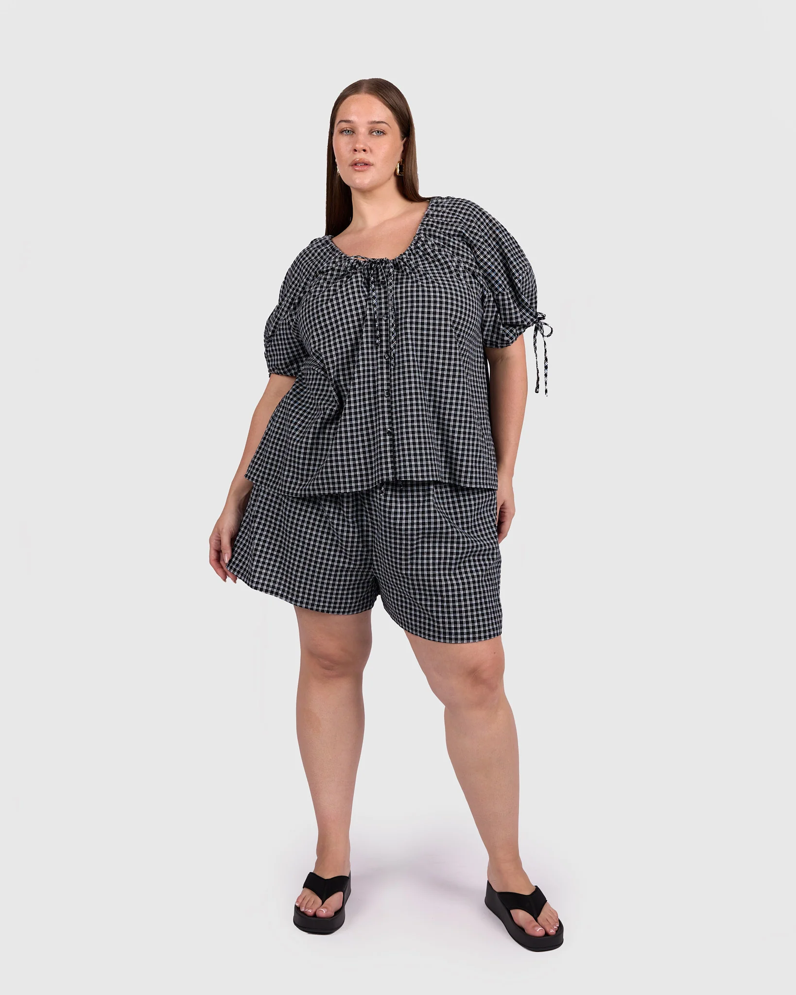 Matilda Shorts | Midnight Gingham - Image 7