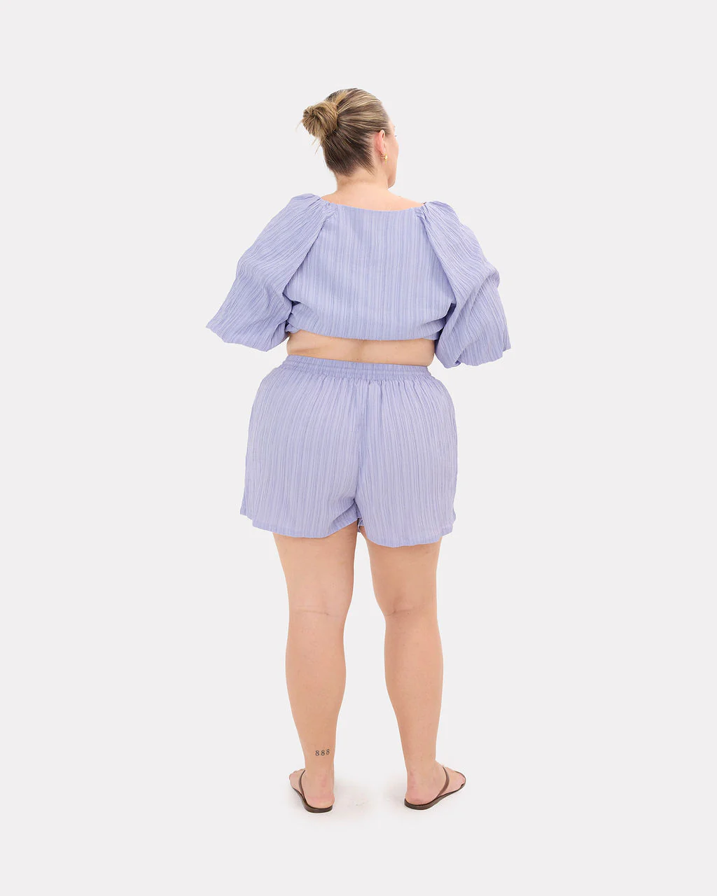 FINAL SALE | Matilda Shorts | Purple Crepe - Image 4