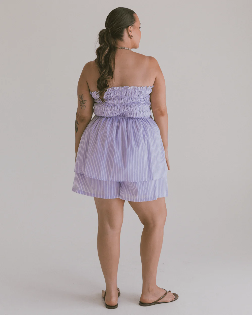 FINAL SALE | Matilda Shorts | Purple Stripe - Image 5